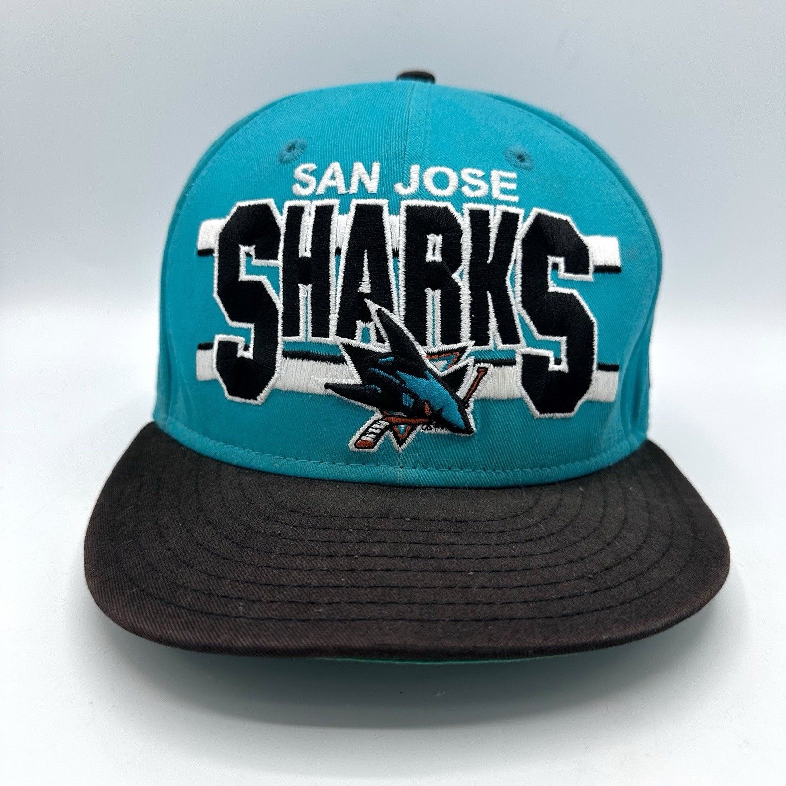New Era San Jose Sharks New Era NHLSpellout Snapback Hat Adjustable Size ONE SIZE - 2 Thumbnail