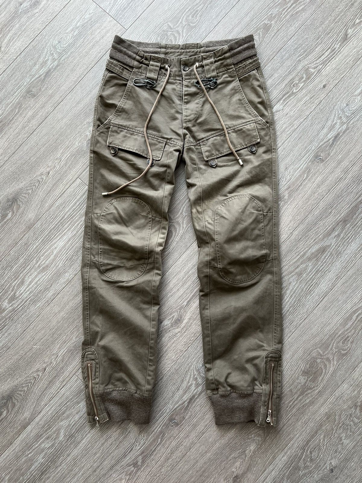 image of Avant Garde x Dolce Gabbana Vintage Dolce Gabbana Cargo Pants in Olive, Men's (Size 34)