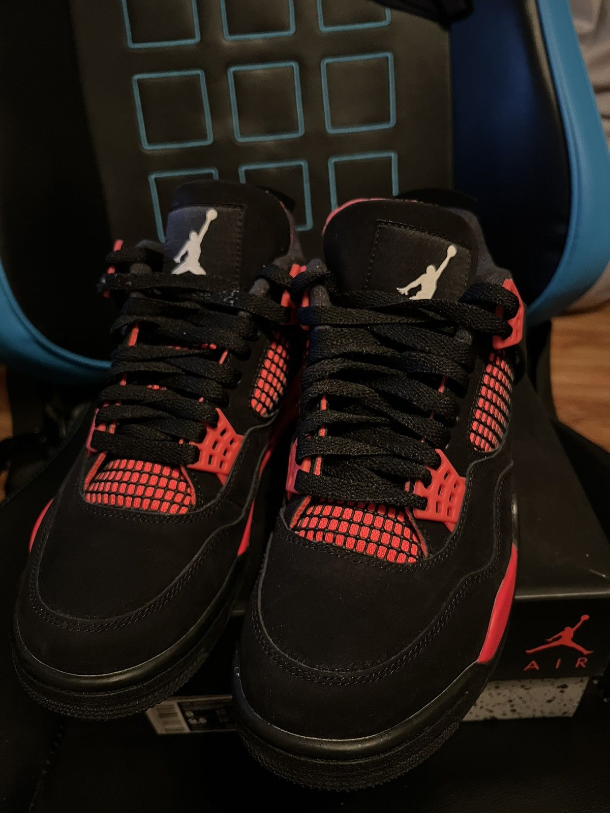 Nike Jordan 4 Red Thunder Size US 8 / EU 41 - 7 Thumbnail