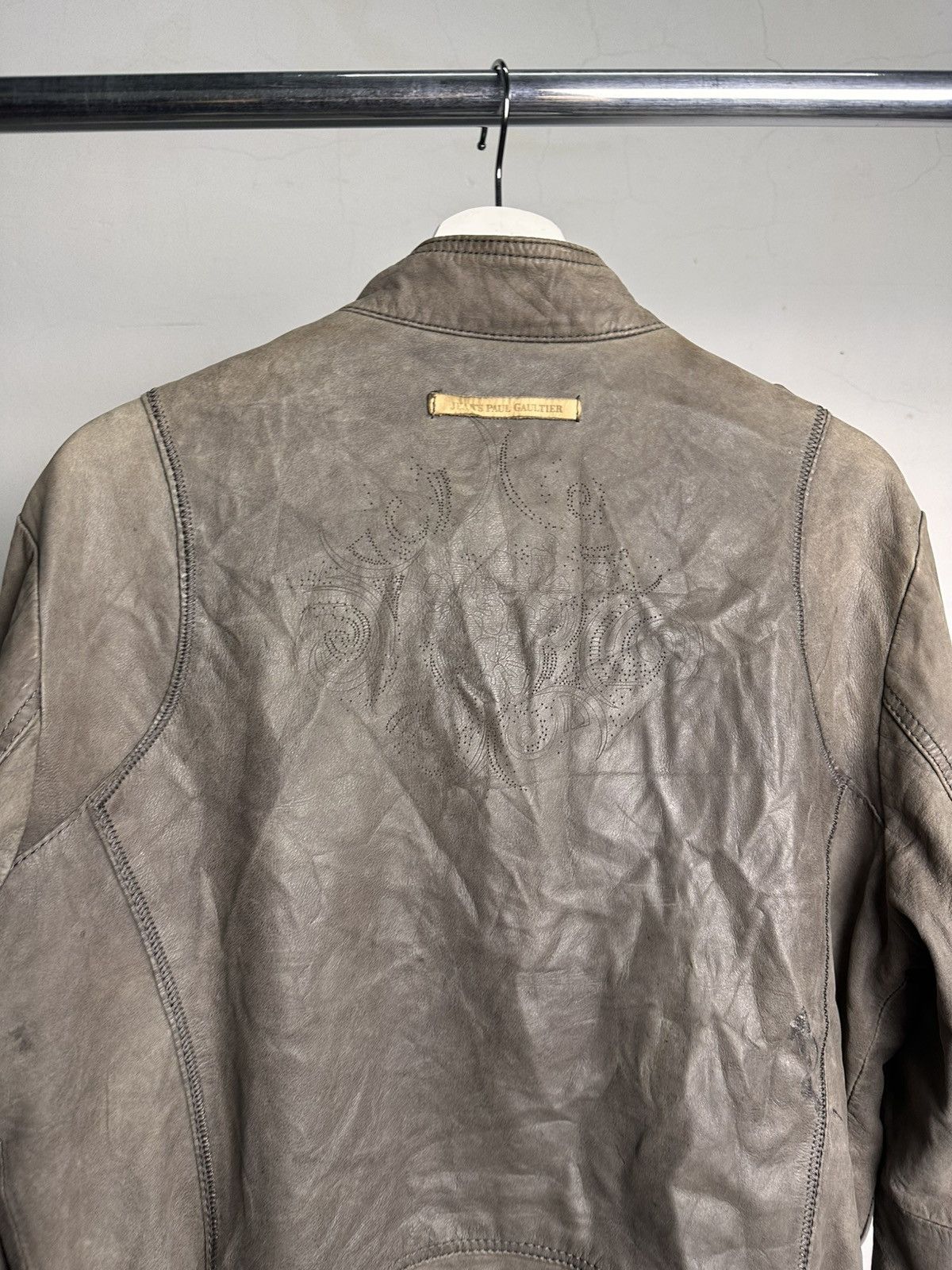Jean Paul Gaultier 00’s Jean Paul Gaultier Sheepskin Leather Biker Jacket Size US M / EU 48-50 / 2 - 15 Thumbnail
