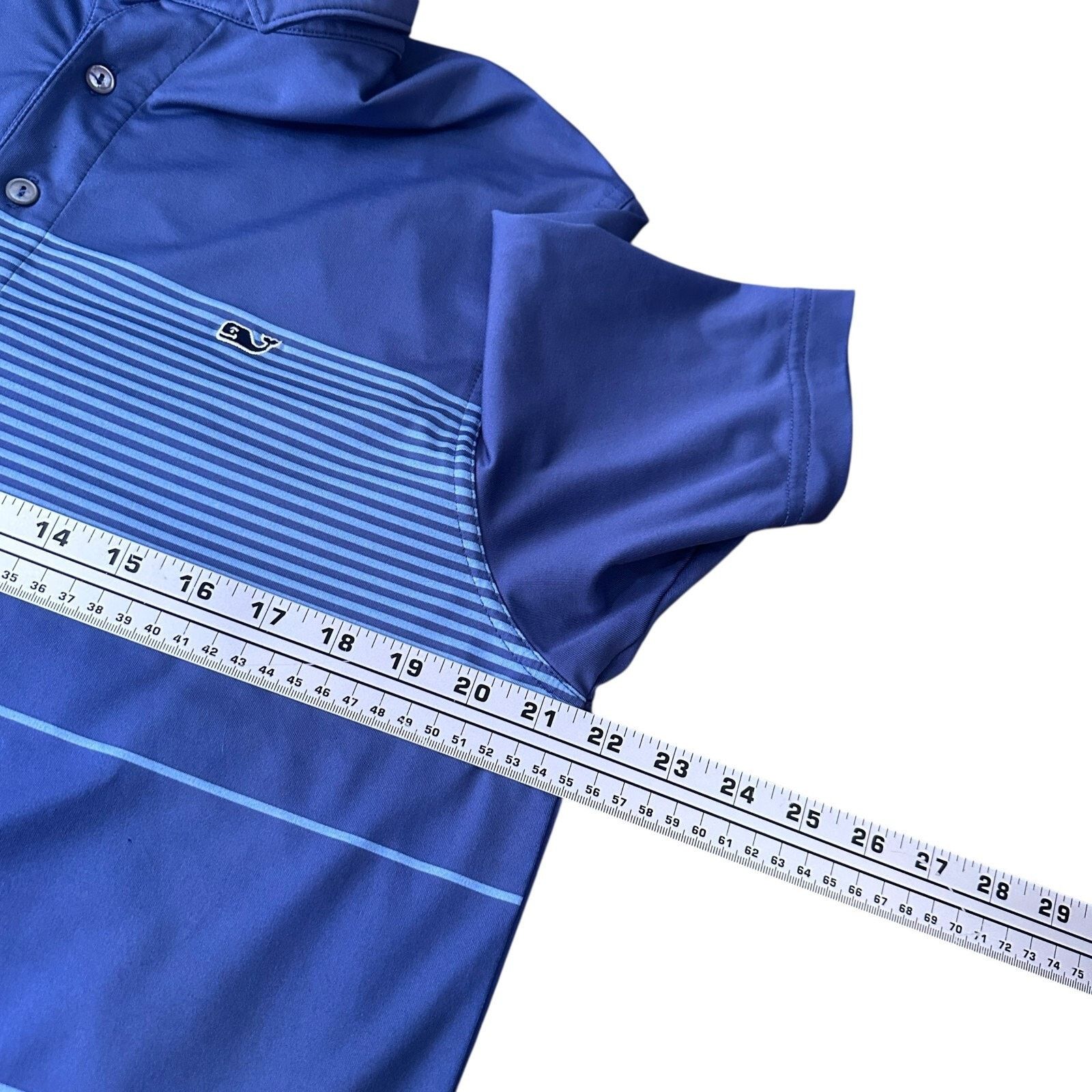 Vineyard Vines Vineyard Vines Performance Polo Shirt Men’s M Striped Blue Size US M / EU 48-50 / 2 - 7 Thumbnail
