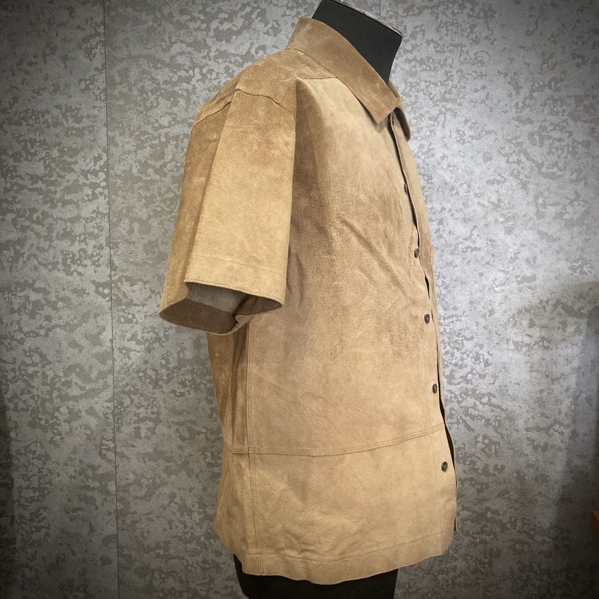 Japanese Brand Japanese Archive Pig Suede Street Leather Shirt Size US S / EU 44-46 / 1 - 3 Thumbnail