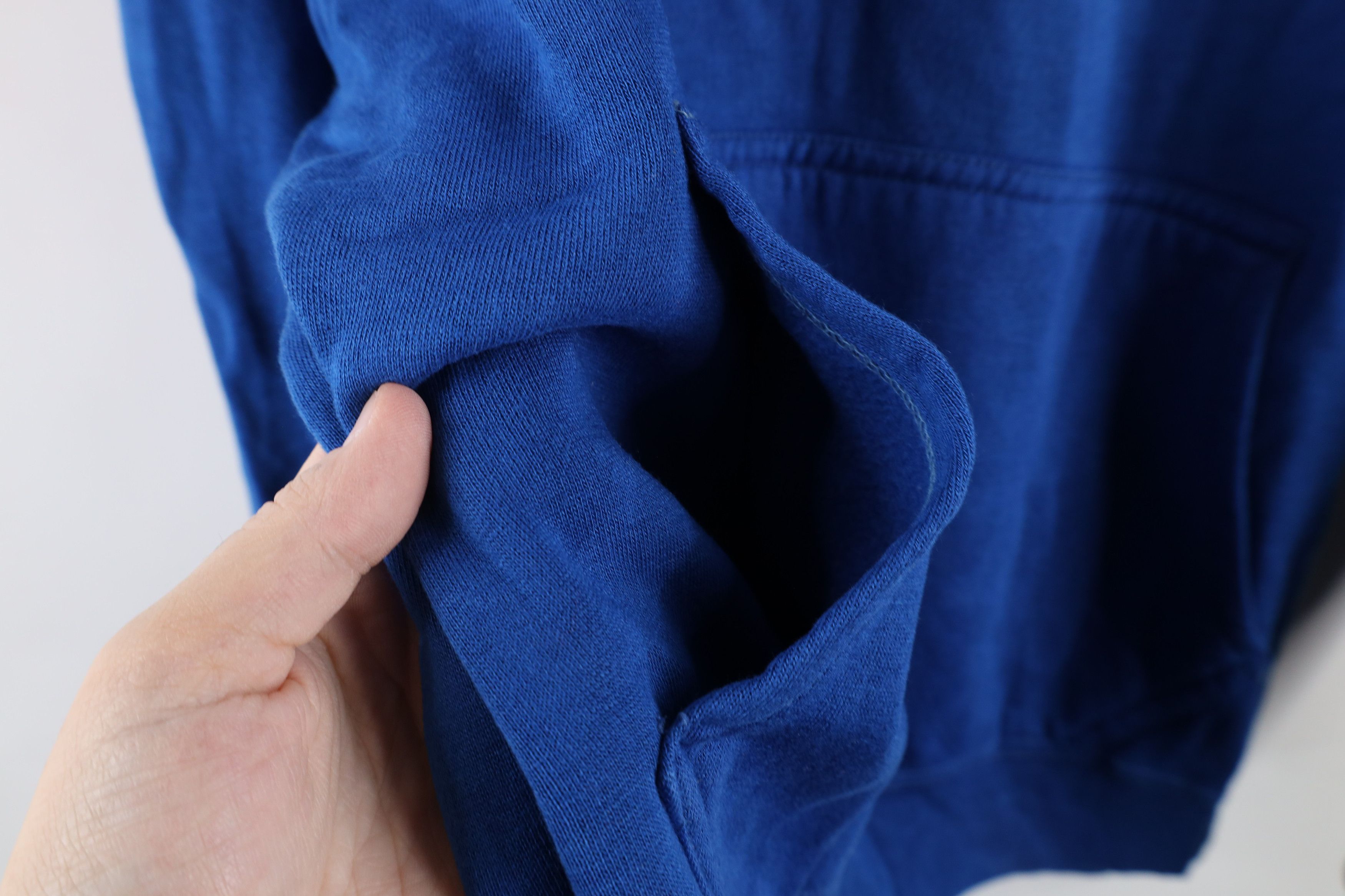 Vintage Vintage 70s 80s Streetwear Hoodie Sweatshirt Royal Blue Size US M / EU 48-50 / 2 - 8 Thumbnail