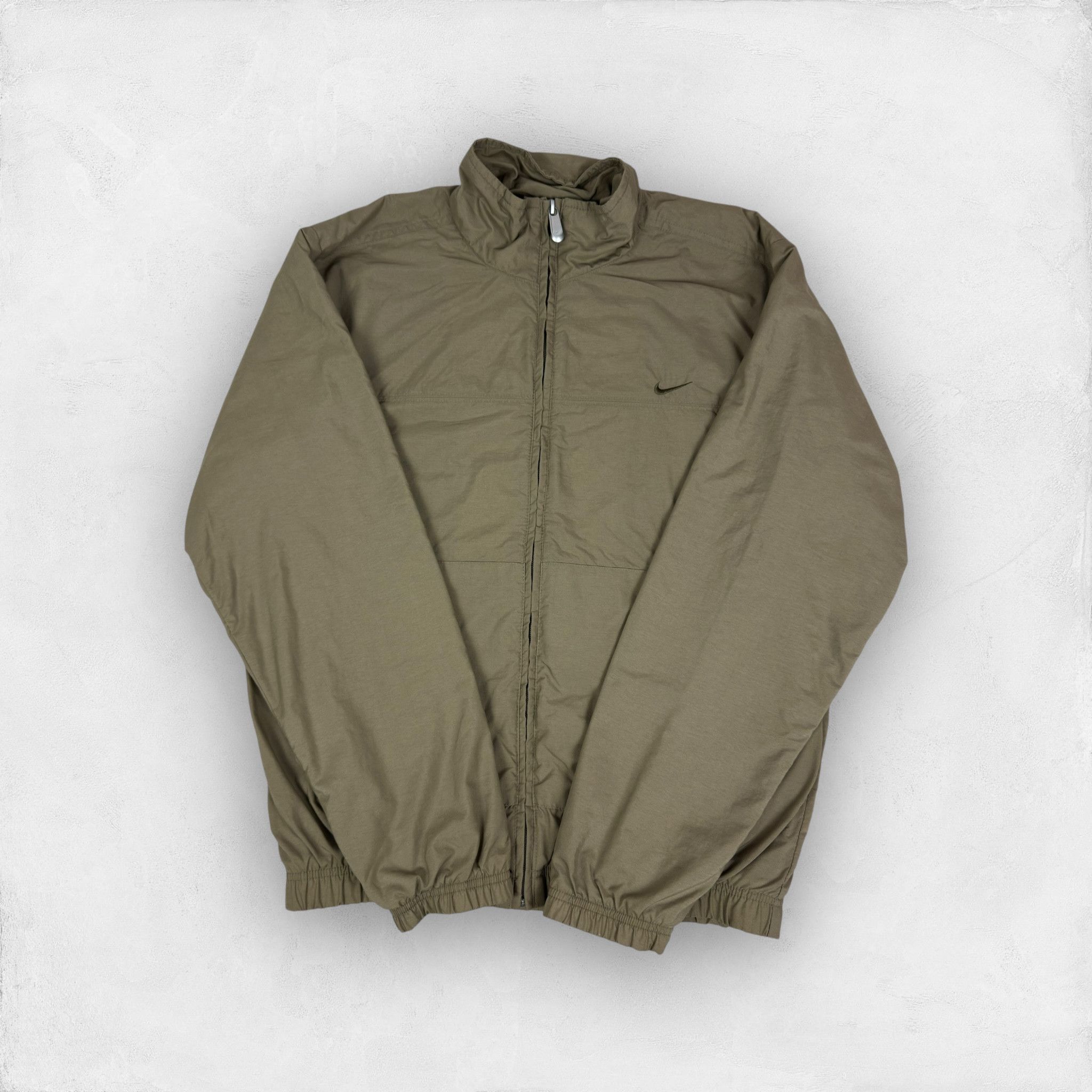 Nike Mens Olive Green Full Zip Long Sleeve Jacket Small