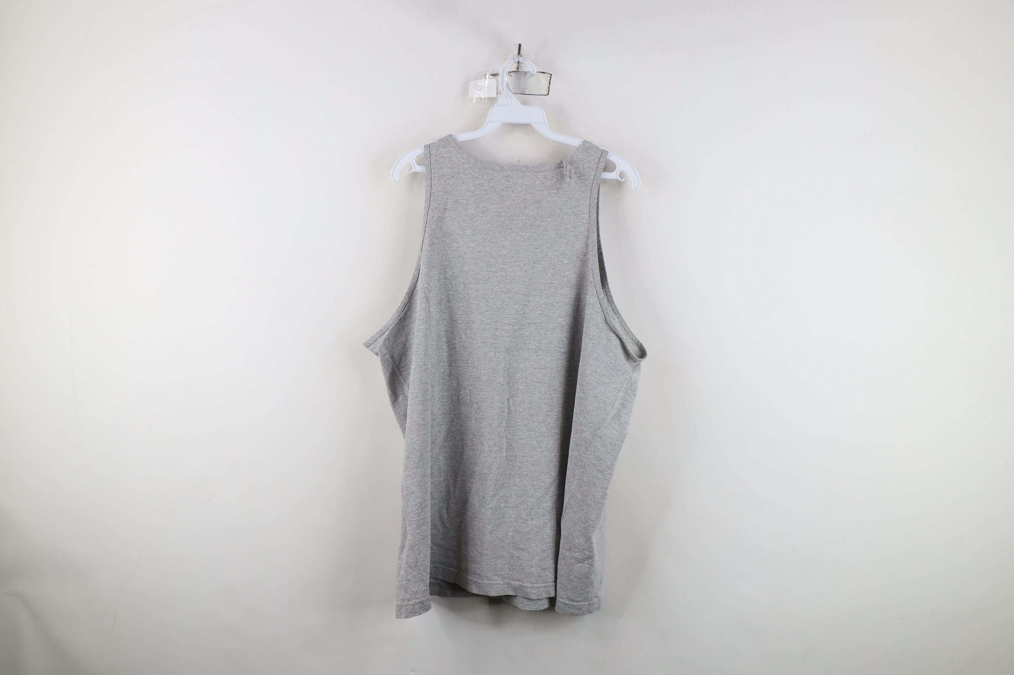 Vintage Vintage 90s Streetwear Blank Tank Top T-Shirt Heather Gray Size US XL / EU 56 / 4 - 10 Thumbnail