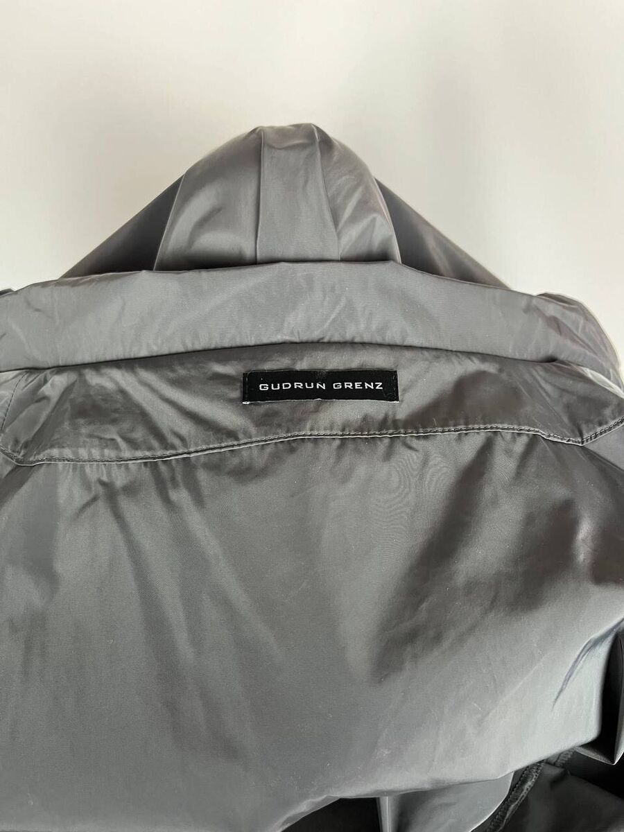 Designer × Japanese Brand Gudrun Grenz Owersized Women Grey Jacket Size M (0348) Size M / US 6-8 / IT 42-44 - 8 Thumbnail