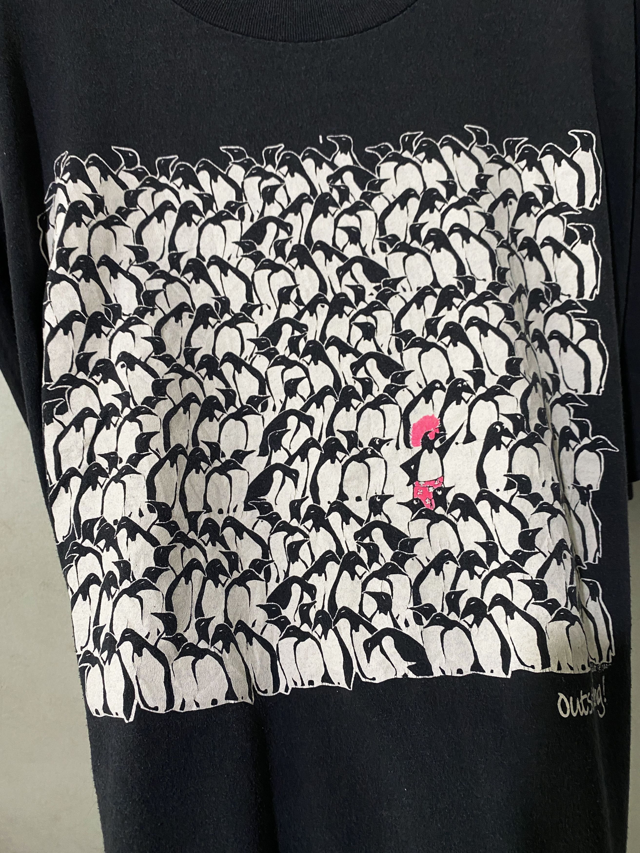 Vintage Vintage 90s Punk Penguin Shirt Size US XXL / EU 58 / 5 - 2 Thumbnail