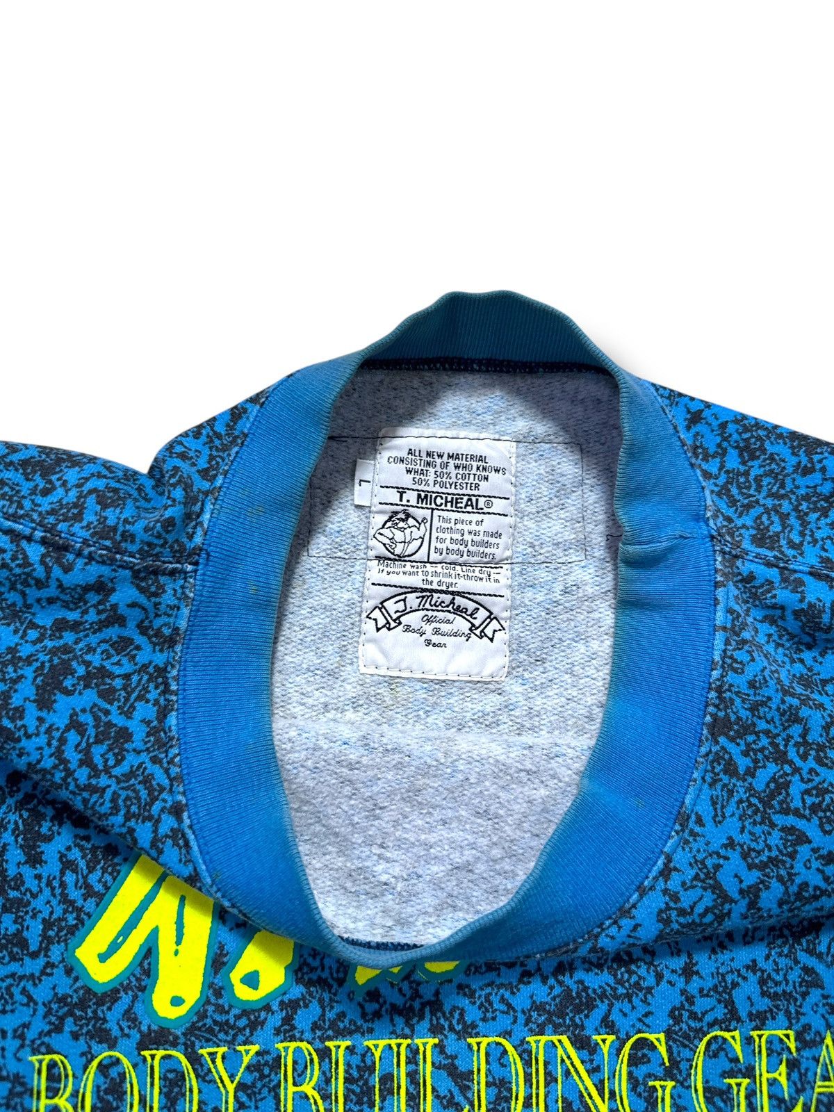 Vintage *RARE* 90s VINTAGE T.MICHEAL BODY BUILDING SWEATER CHICAGO Size US XL / EU 56 / 4 - 4 Thumbnail