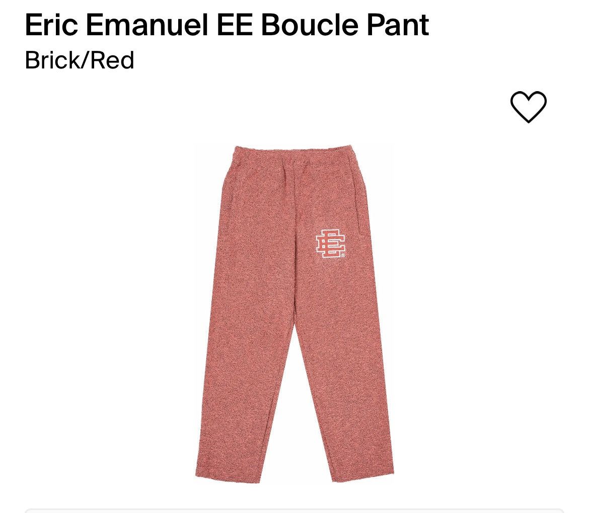 Eric Emanuel EE Boucle Sweats Brick/Red Men's - FW21 - US