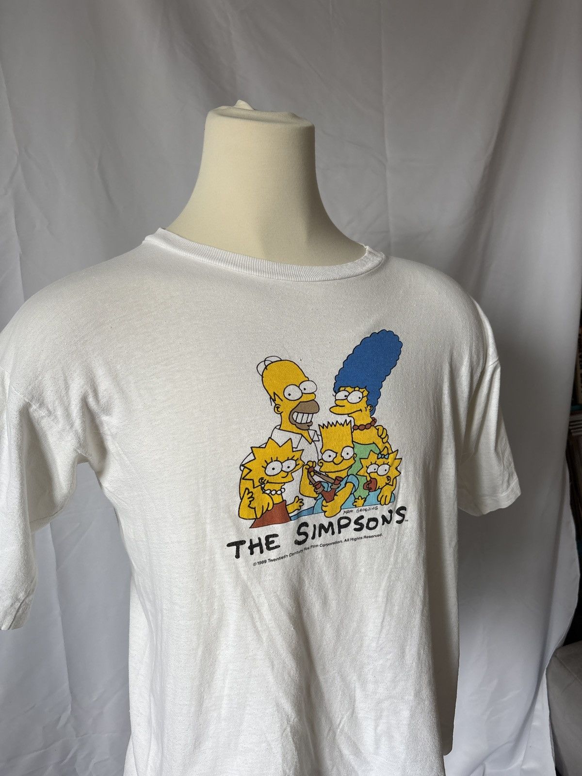 Vintage The Simpsons Vintage 1989 Single Stitch Size US XL / EU 56 / 4 - 2 Thumbnail