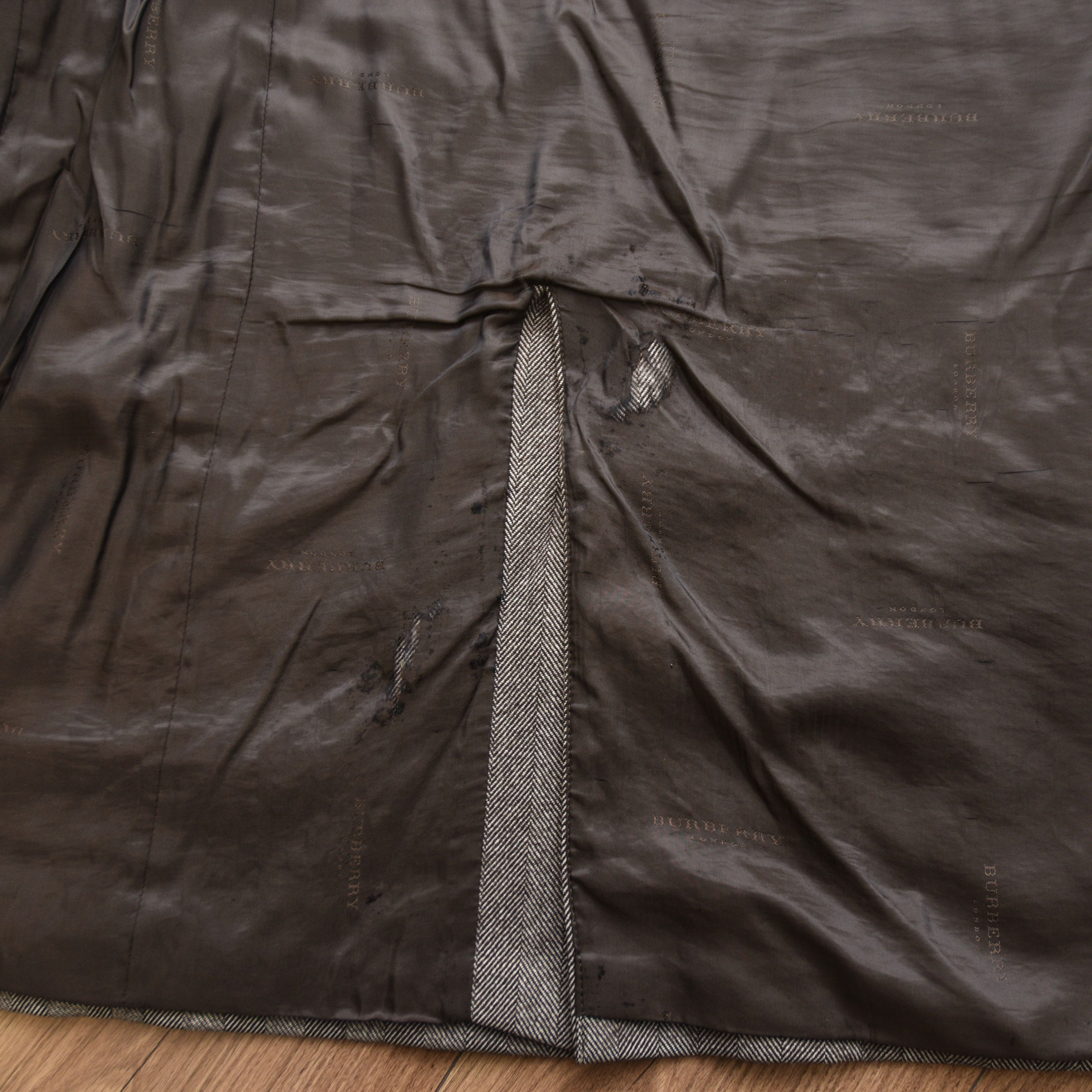 Burberry Burberry Herringbone Overcoat Grey Double Breasted Old Money Size US XXL / EU 58 / 5 - 12 Thumbnail