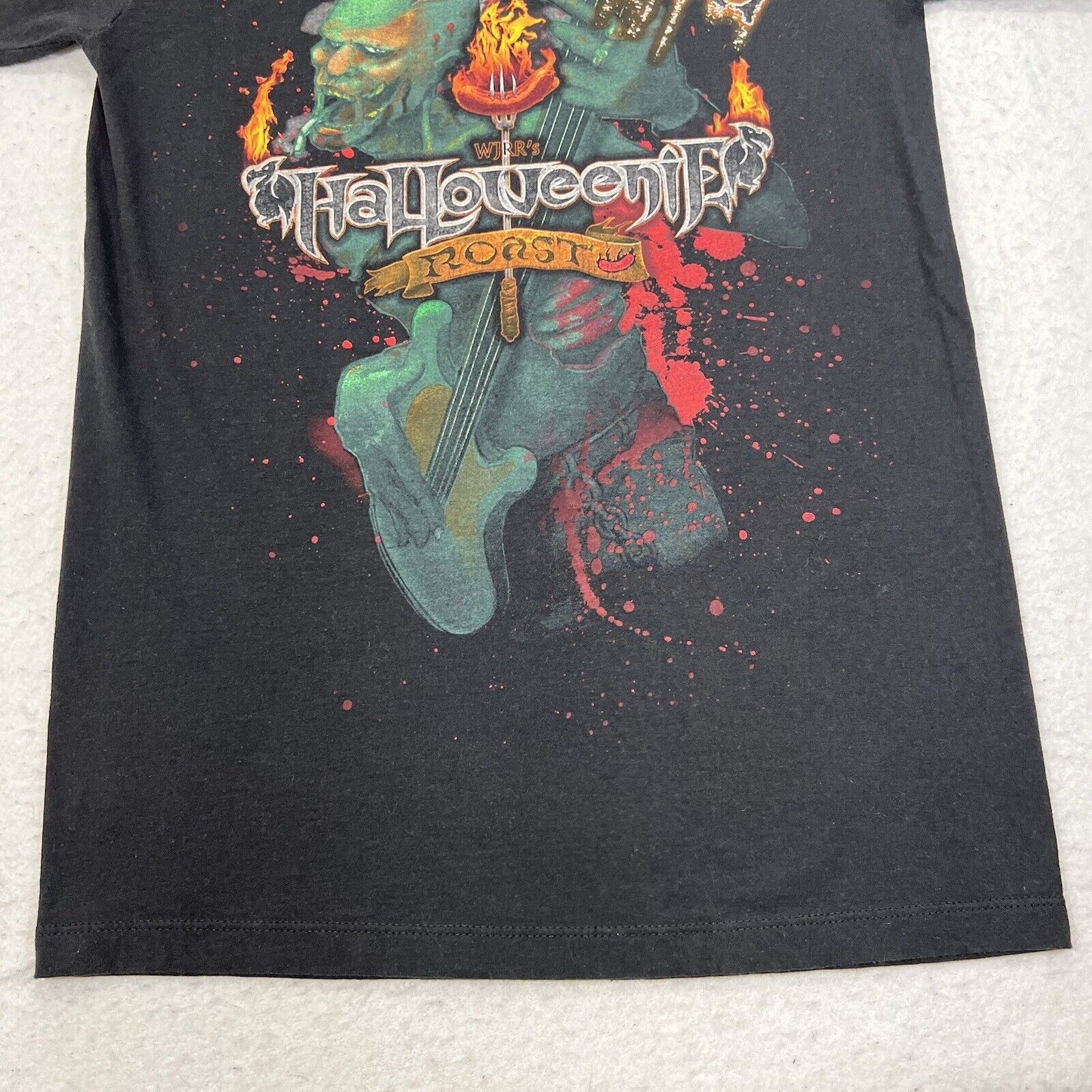 Pacific Legend Halloweenie Roast Metal Rock Radio WJRR Black Graphic Tee Size US S / EU 44-46 / 1 - 10 Thumbnail