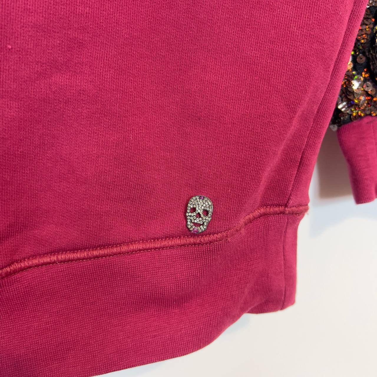 Philipp Plein Philipp Plein Women’s Sweatshirt Size M Burgundy Long Sleeve Size M / US 6-8 / IT 42-44 - 14 Thumbnail