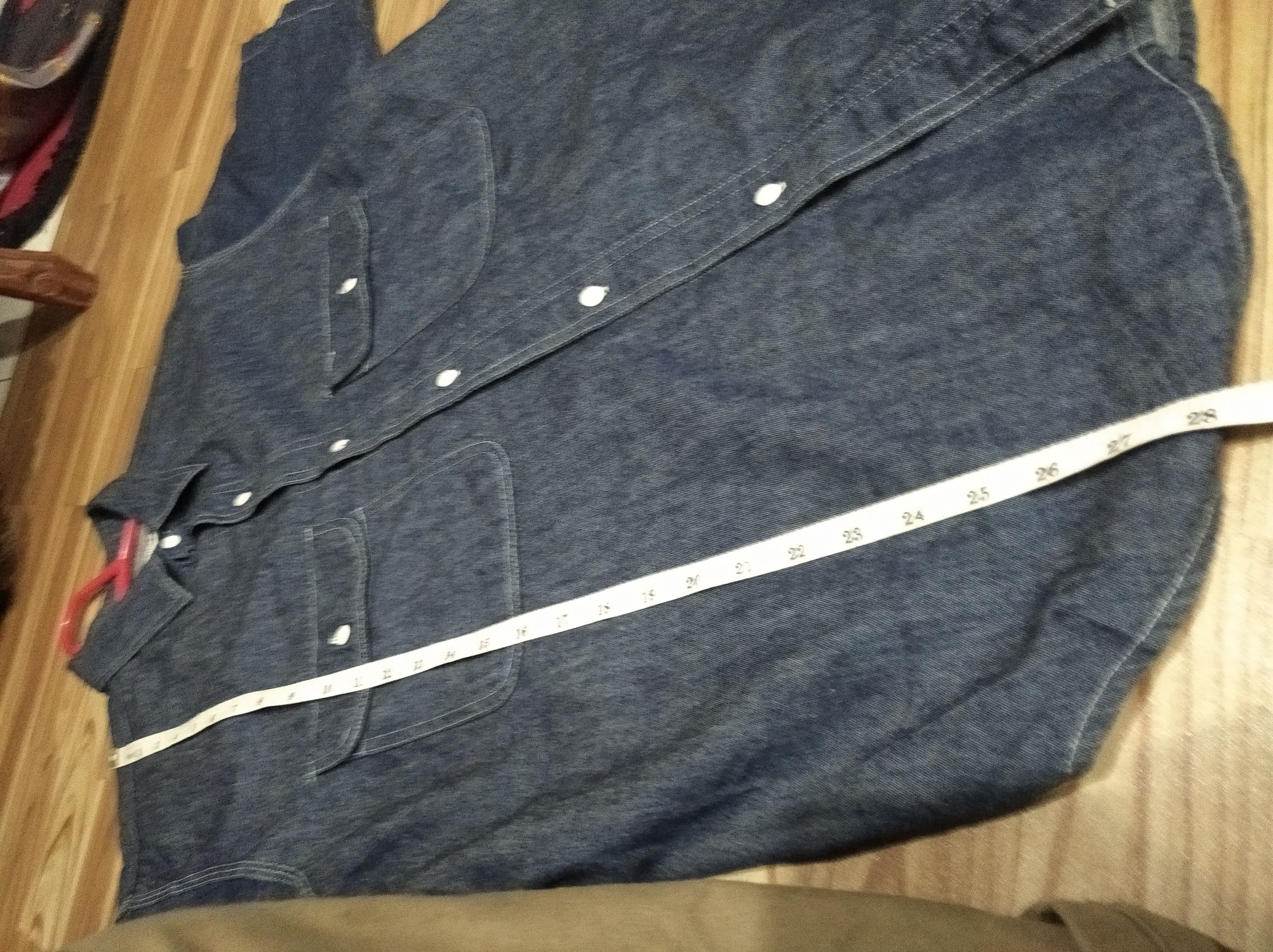 Japanese Brand × Sugar Cane × Toyo Enterprises Vintage Sugarcane Chambray Workwear uniform Shirt Denim Size US L / EU 52-54 / 3 - 5 Thumbnail