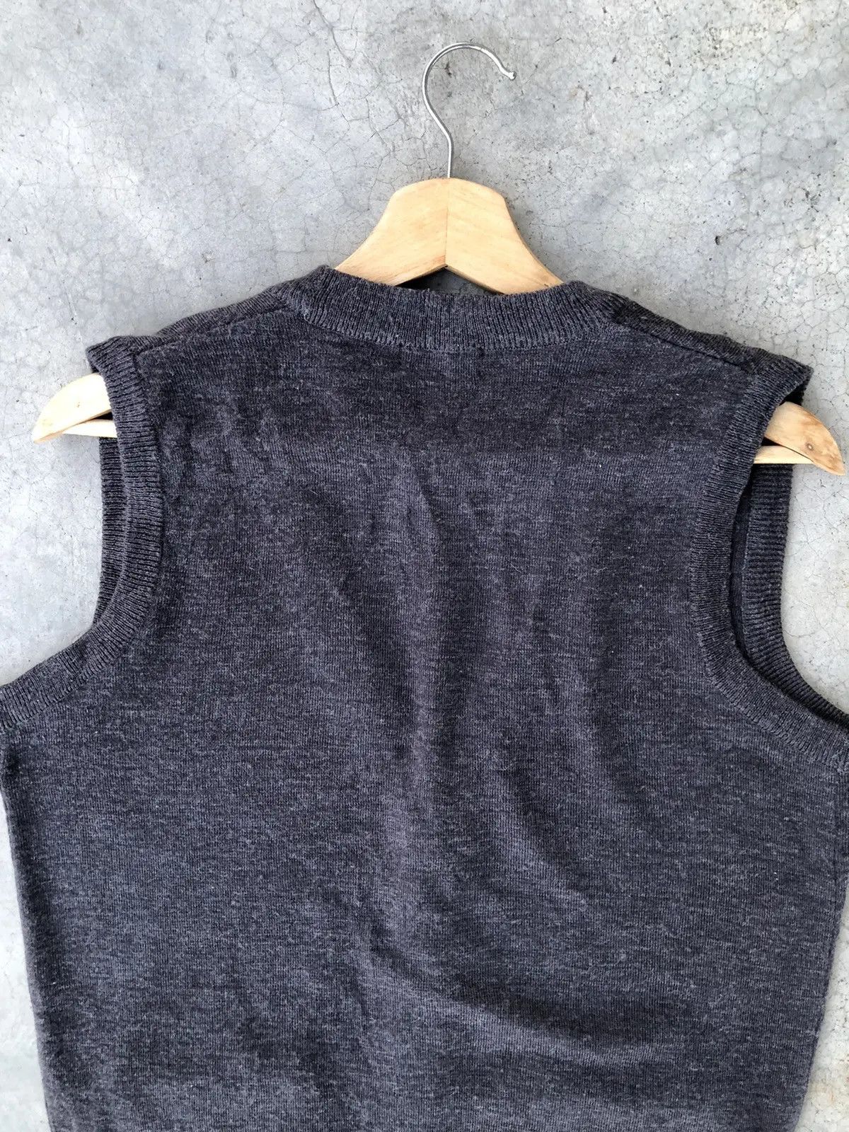 Aran Isles Knitwear × Designer Grey V-Neck Sweater Vest Cardigan With Pocket Size US M / EU 48-50 / 2 - 9 Thumbnail