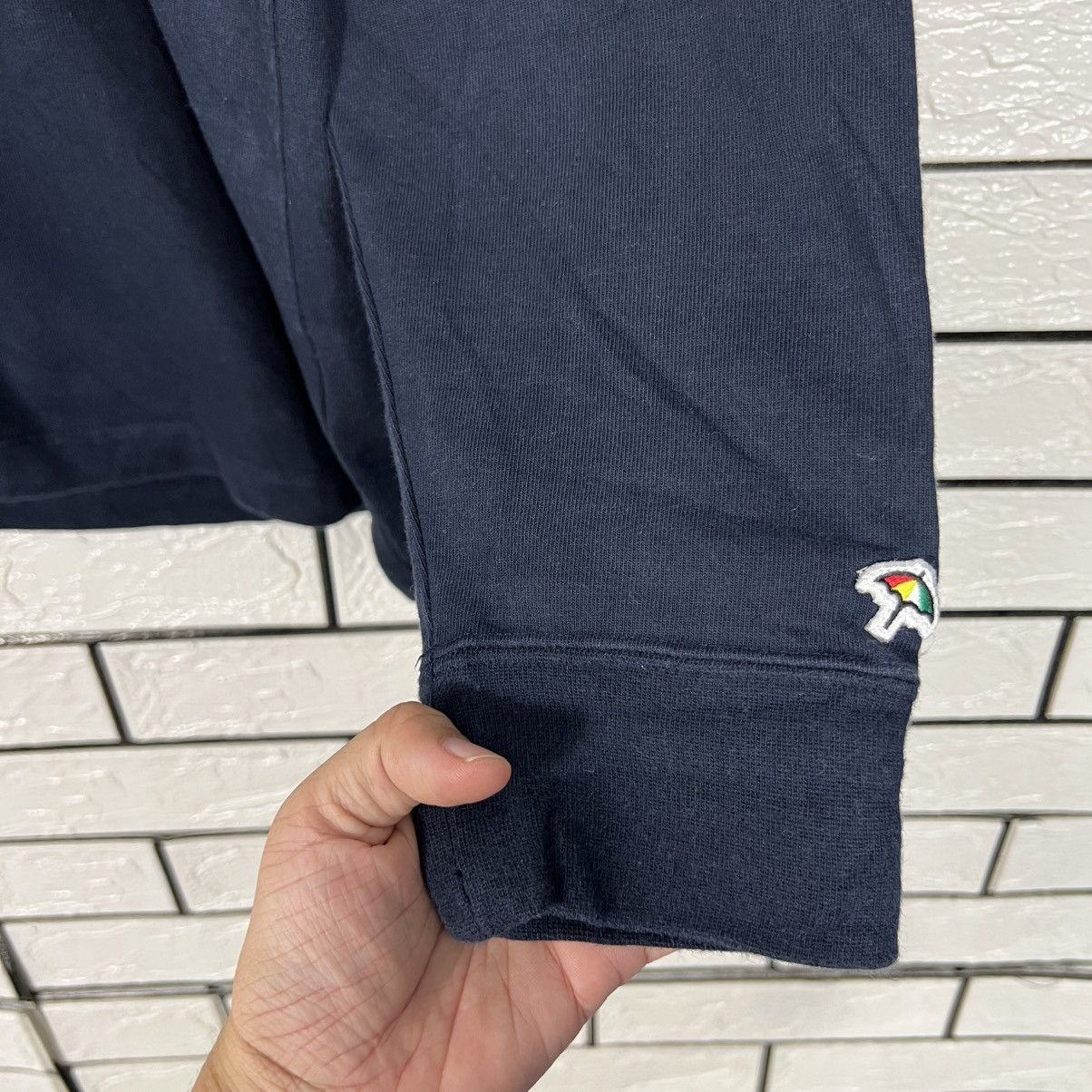 Japanese Brand ARNOLD PALMER Big Logo HalfButton Pullover Hoodie #4257-C194 Size US L / EU 52-54 / 3 - 7 Thumbnail