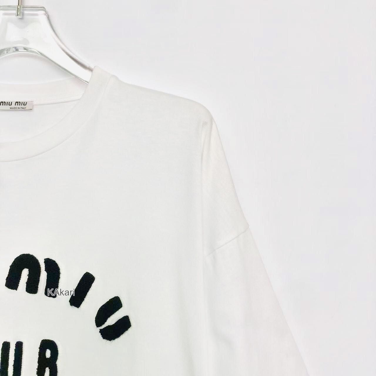 Miu Miu White Short Sleeve Graphic T-Shirt Size US XS / EU 42 / 0 - 3 Thumbnail