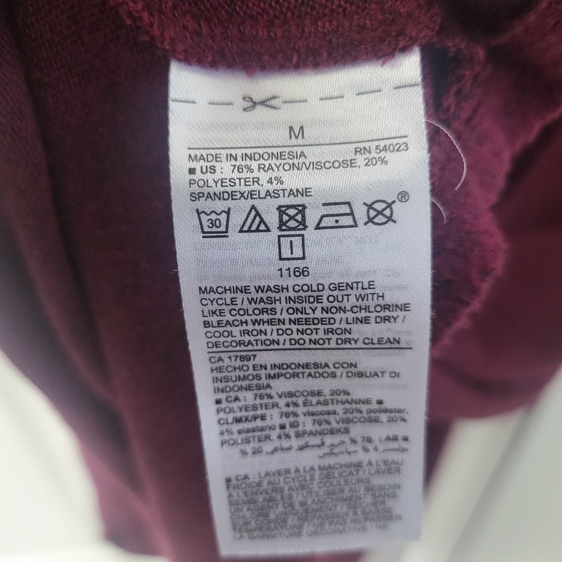 Old Navy Old Navy Heathered Burgundy Long Sleeve Rayon Dress - Medium Size M / US 6-8 / IT 42-44 - 5 Thumbnail