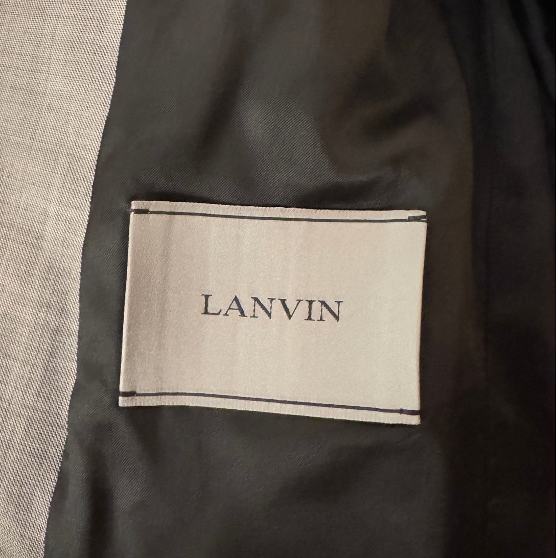 Lanvin Lanvin Men's Grey Full Suit Size 46R - 9 Thumbnail