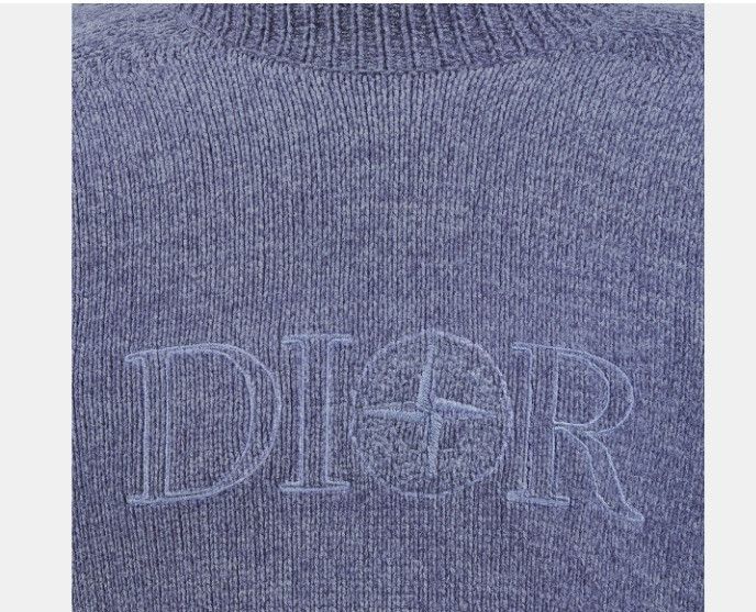 Dior × Stone Island o1w1db10425 493M641 Sweater in Purple Size US L / EU 52-54 / 3 - 3 Thumbnail