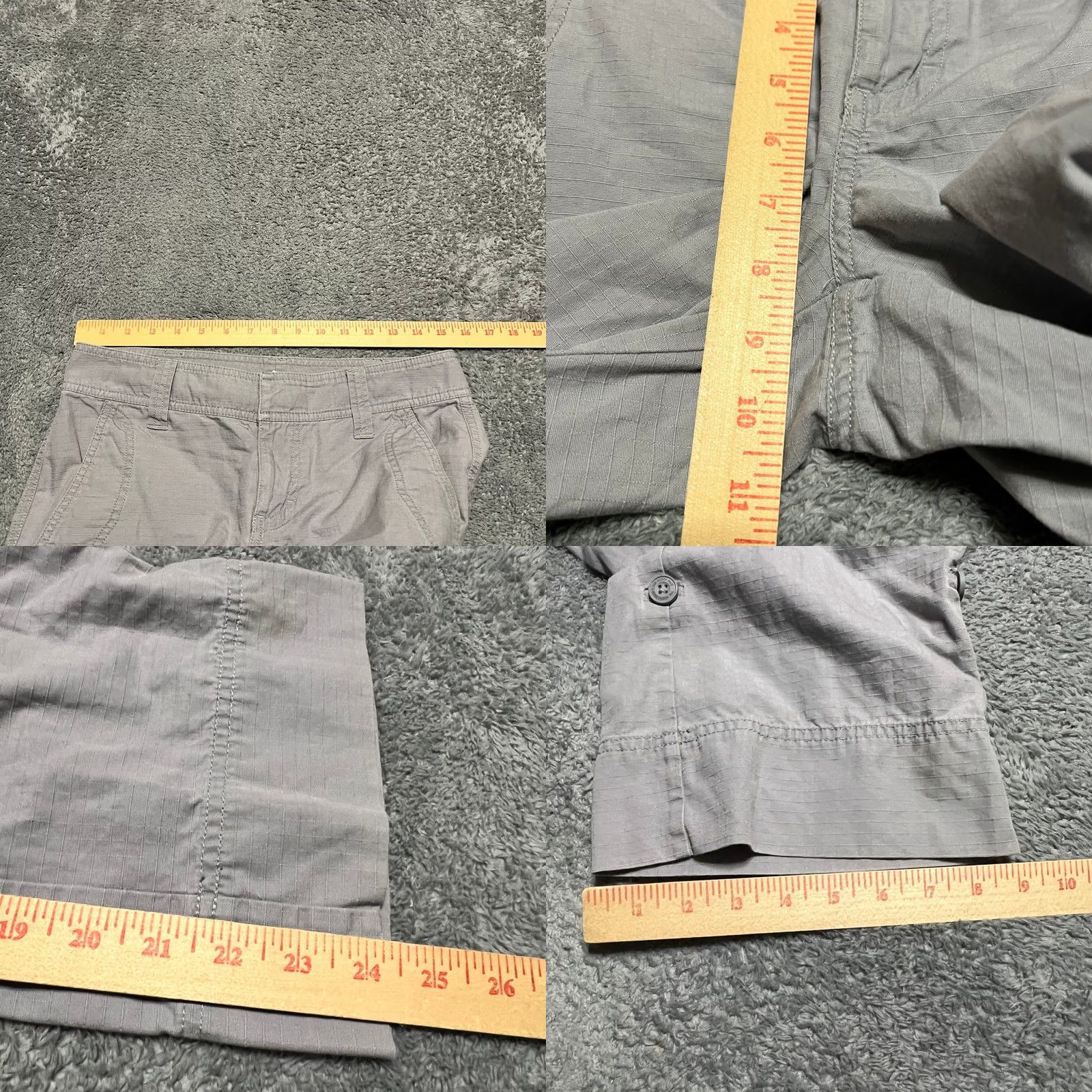 The North Face The North Face Pants Capri Womens 4 (30x24.5) Ripstop Straight Roll Up Hiking Gray Capris Womens 4 Size 27" / US 4 / IT 40 - 8 Thumbnail