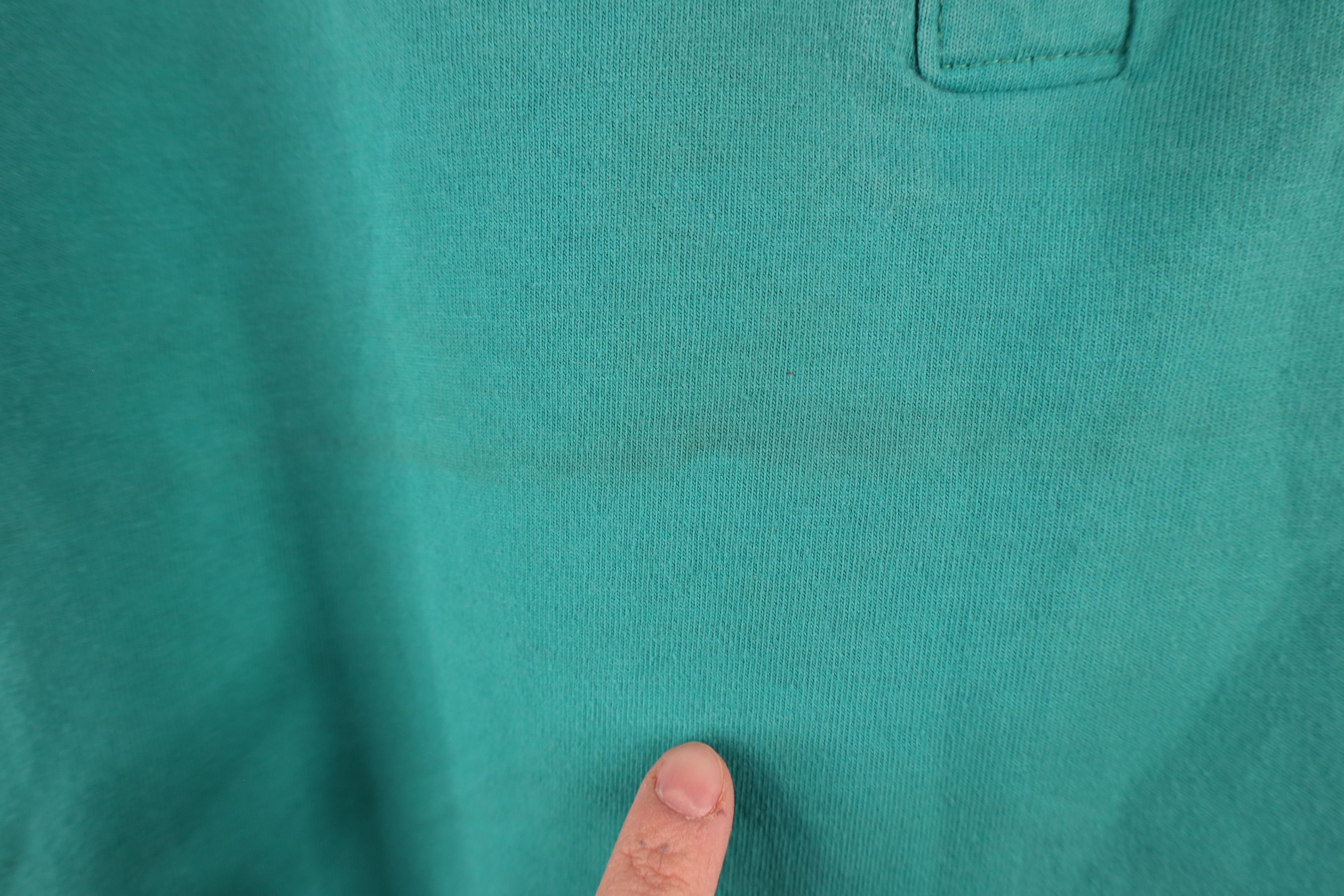 Hanes × Vintage Vintage 80s 90s Hanes Blank Cotton Henley T-Shirt Teal Size US XL / EU 56 / 4 - 5 Thumbnail
