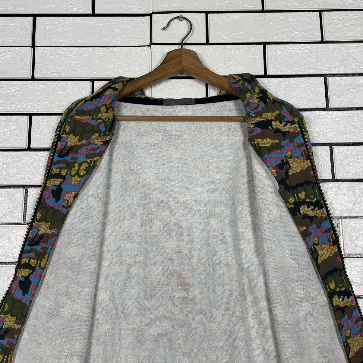 Japanese Brand Paranoia Full Print Zipper Hoodie