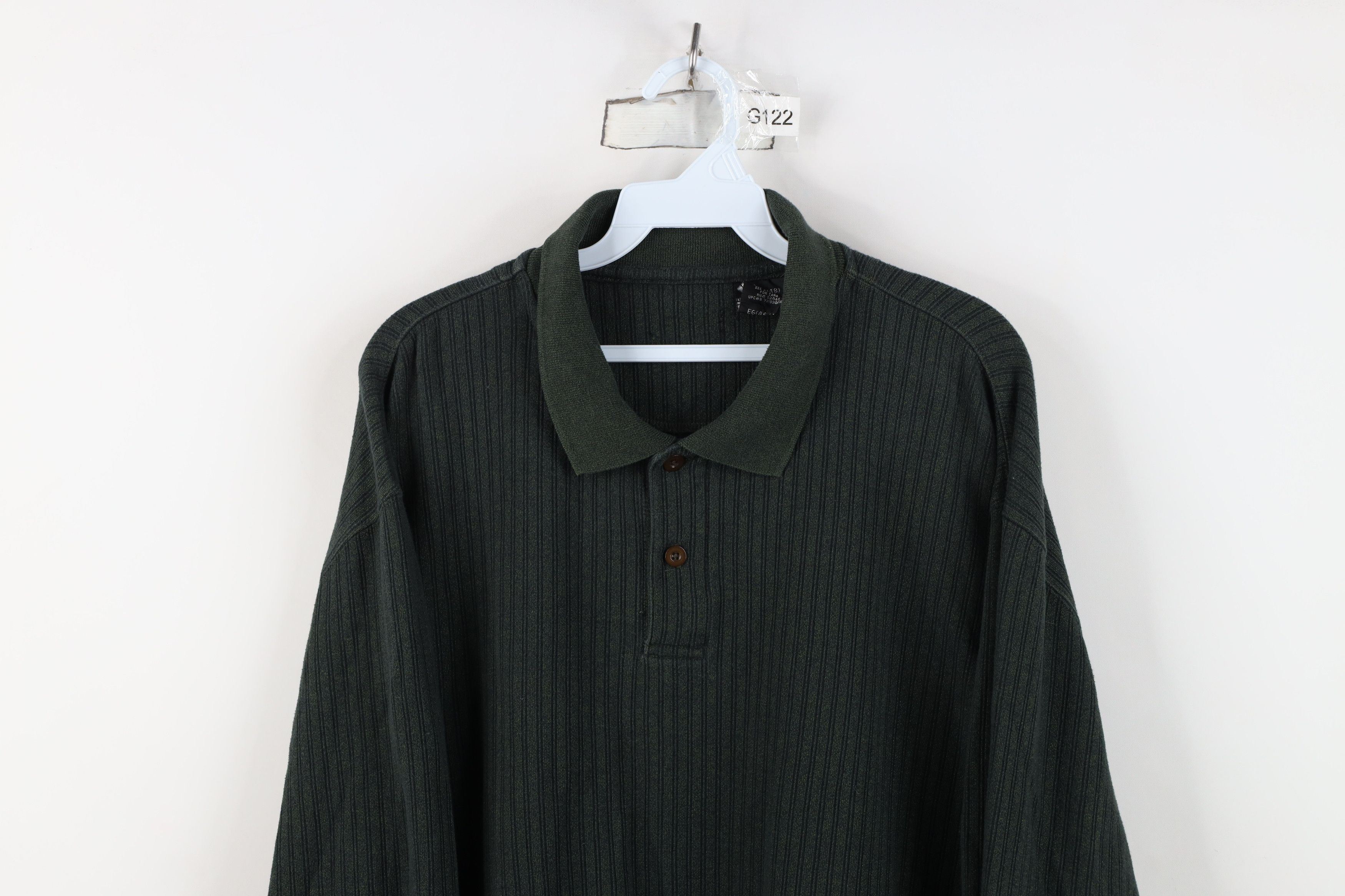 Vintage Vintage 90s Streetwear Heavyweight Long Sleeve Rugby Polo Size US XL / EU 56 / 4 - 2 Thumbnail