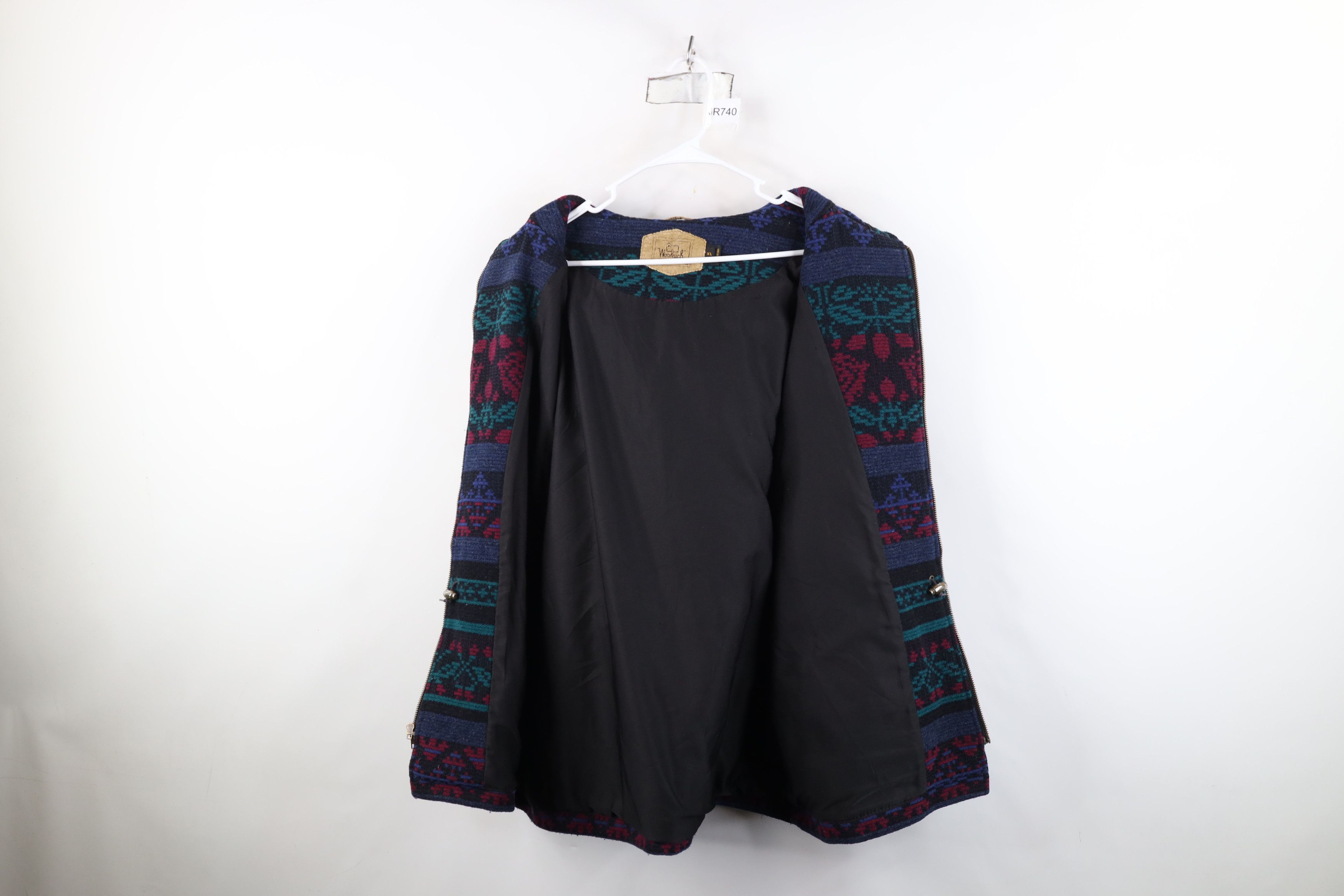 Woolrich Woolen Mills Vintage 90s Woolrich Southwestern Flower Hooded Jacket USA Size XL / US 12-14 / IT 48-50 - 10 Thumbnail