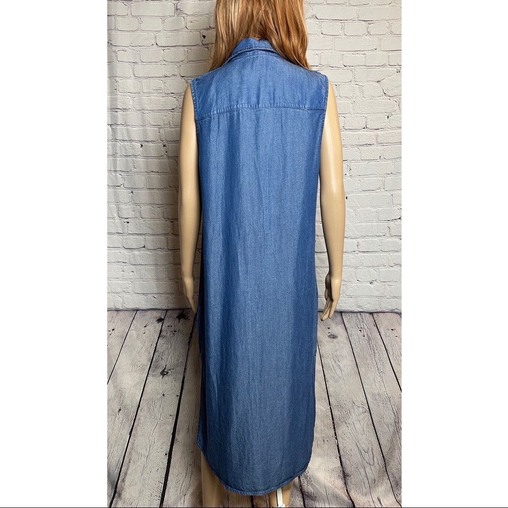 Splendid NWT New $198 Splendid Wilder Tencel Long Shirt Dress Denim Size S / US 4 / IT 40 - 9 Thumbnail