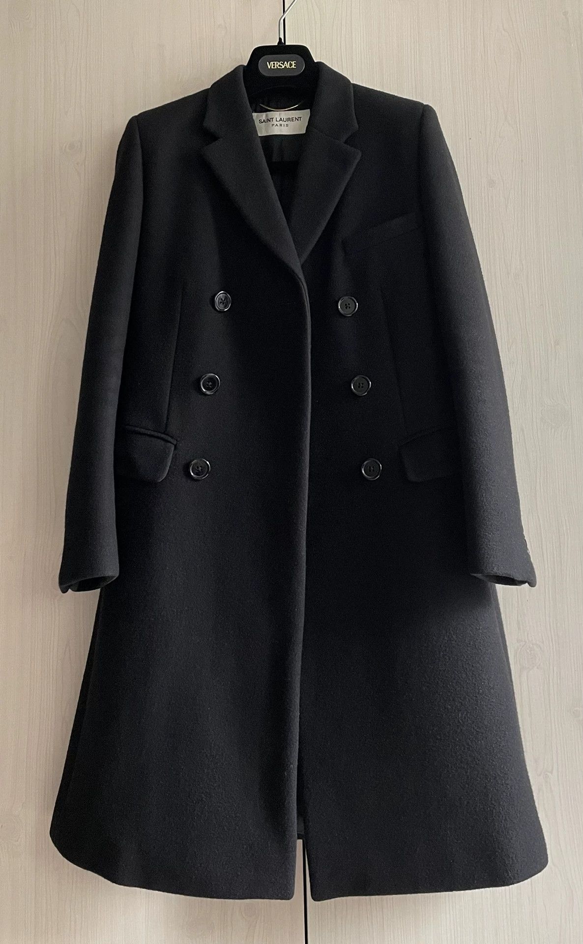 Saint Laurent Paris Saint Laurent Paris Black wool coat Size US XXS / EU 40 - 1 Thumbnail