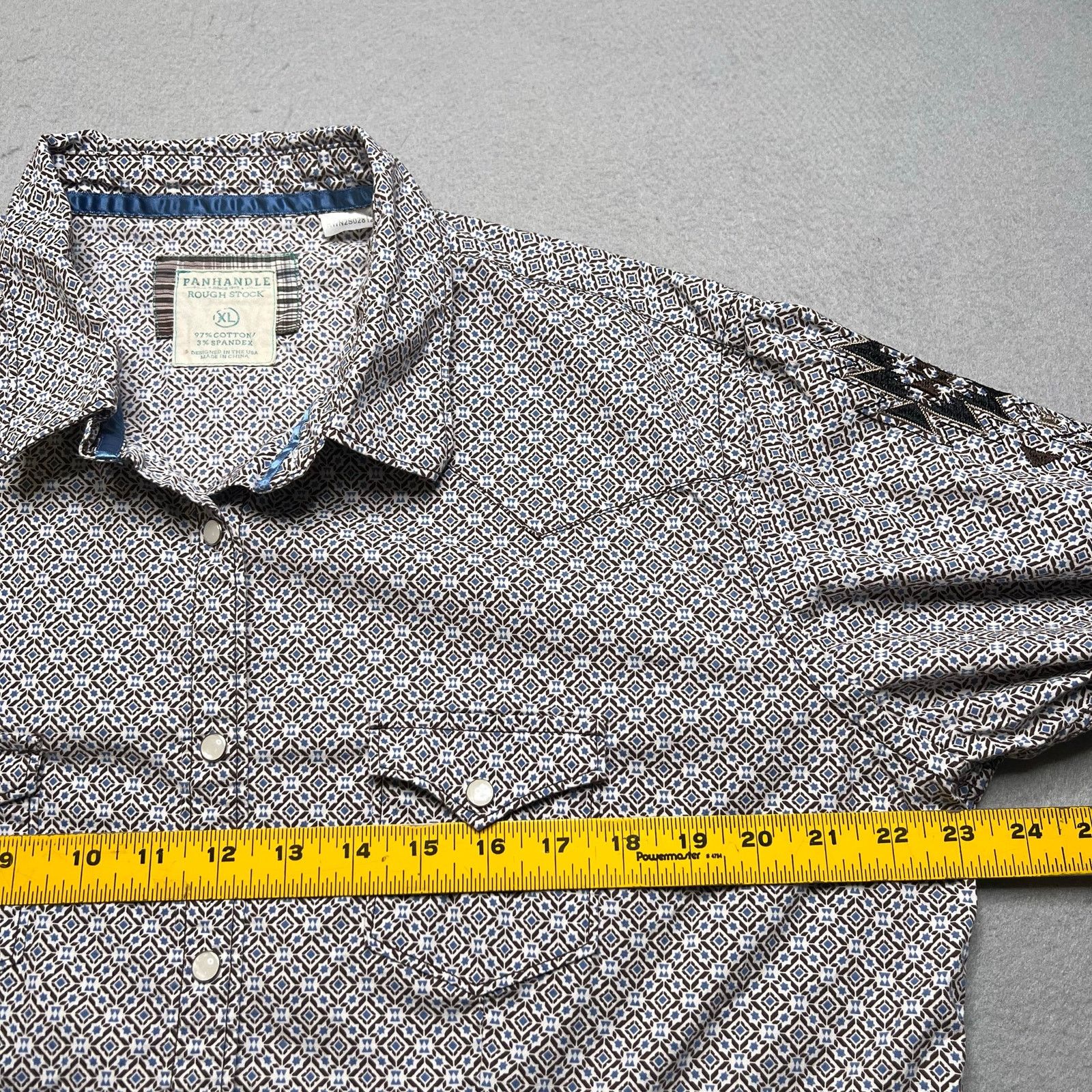 Panhandle Slim Panhandle Rough Stock Western Aztec Shirt Men XL Snap Pearl Size US XL / EU 56 / 4 - 6 Thumbnail