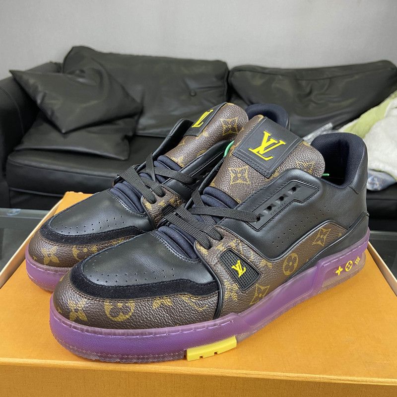 Louis Vuitton Louis Vuitton Trainer Sneakers in Lakers Purple 0079 Size US 10.5 / EU 43-44 - 1 Thumbnail