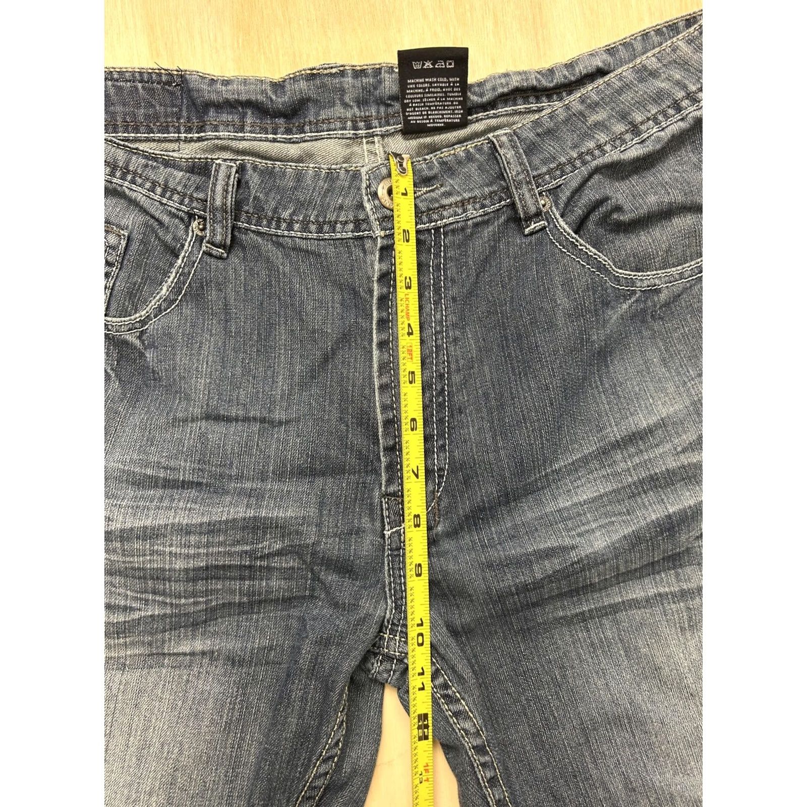 Denime Buffalo Jeans Mens Relaxed Straight Jeans Medium Wash Blue Denim 36x30 Size US 36 / EU 52 - 6 Thumbnail