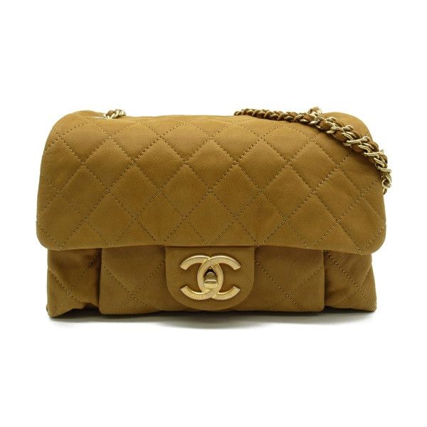 image of Chanel Cc Coco Pleats Flap Crossbody Bag in Brown, Women's