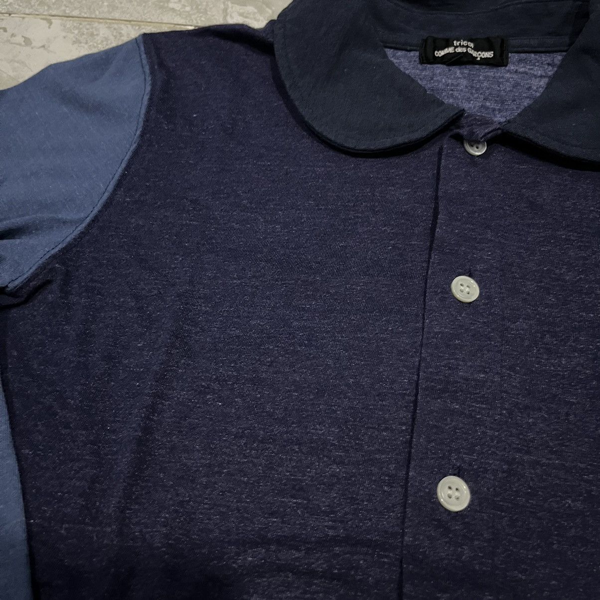 Comme des Garcons × Japanese Brand × Vintage Vintage Comme des garçon tricot Button Up Polo Size US S / EU 44-46 / 1 - 3 Thumbnail