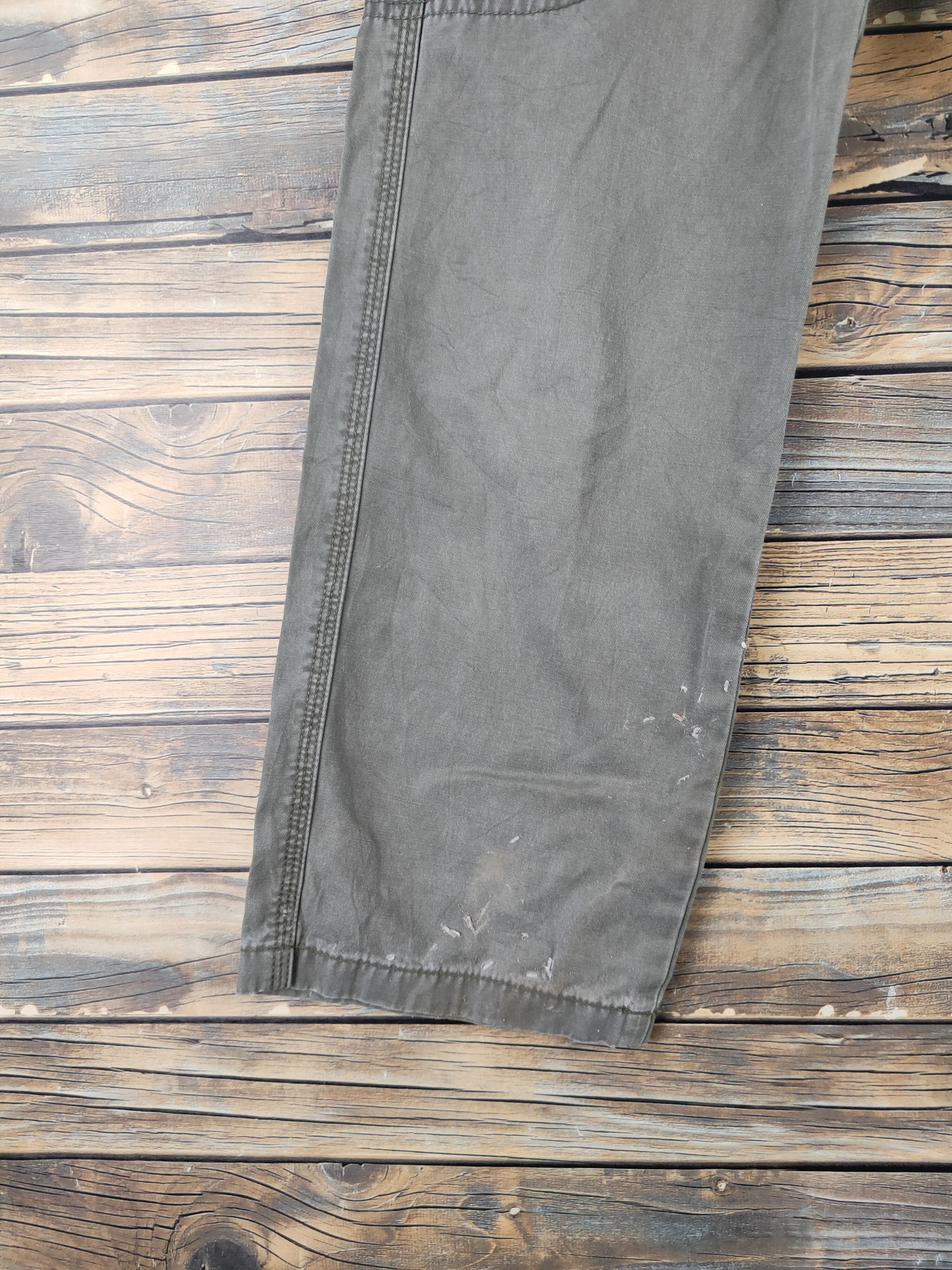 Japanese Brand DL Uniqlo Olive Multipocket Tactical Cargo Pants #1481 Size US 27 - 4 Thumbnail