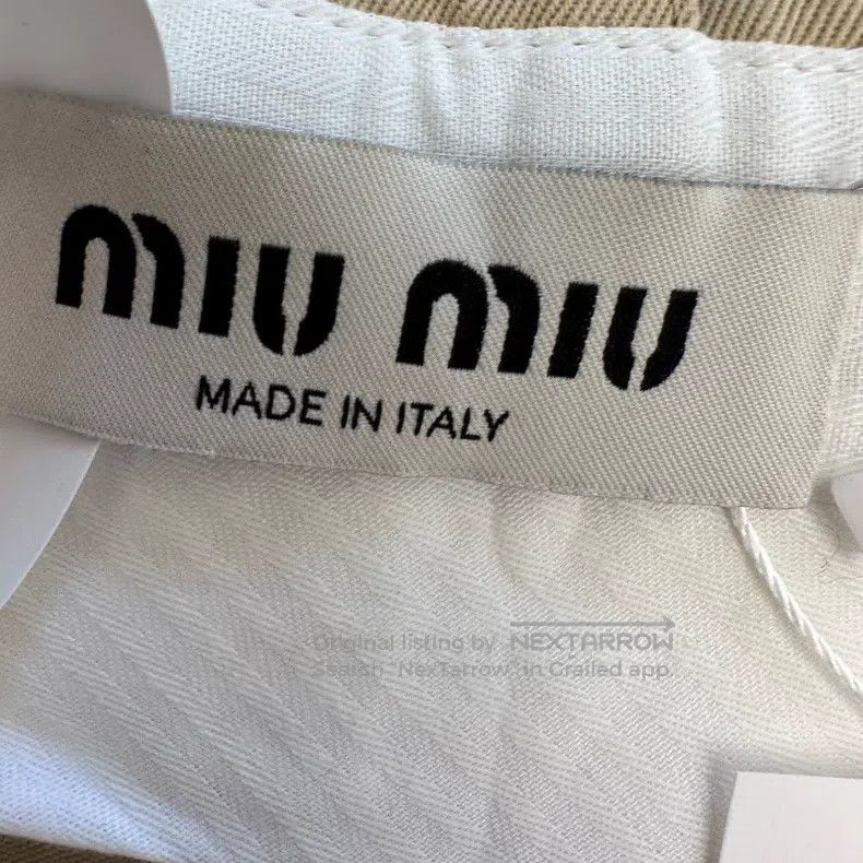 Miu Miu Miu Miu 38 Khaki shorts Size 22" - 6 Thumbnail