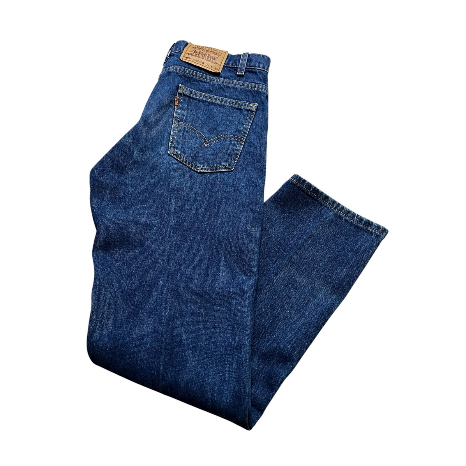 Levi's Vintage Levi’s 505 Orange Tab Straight 34x30(31x29.5) Size US 31 - 13 Thumbnail