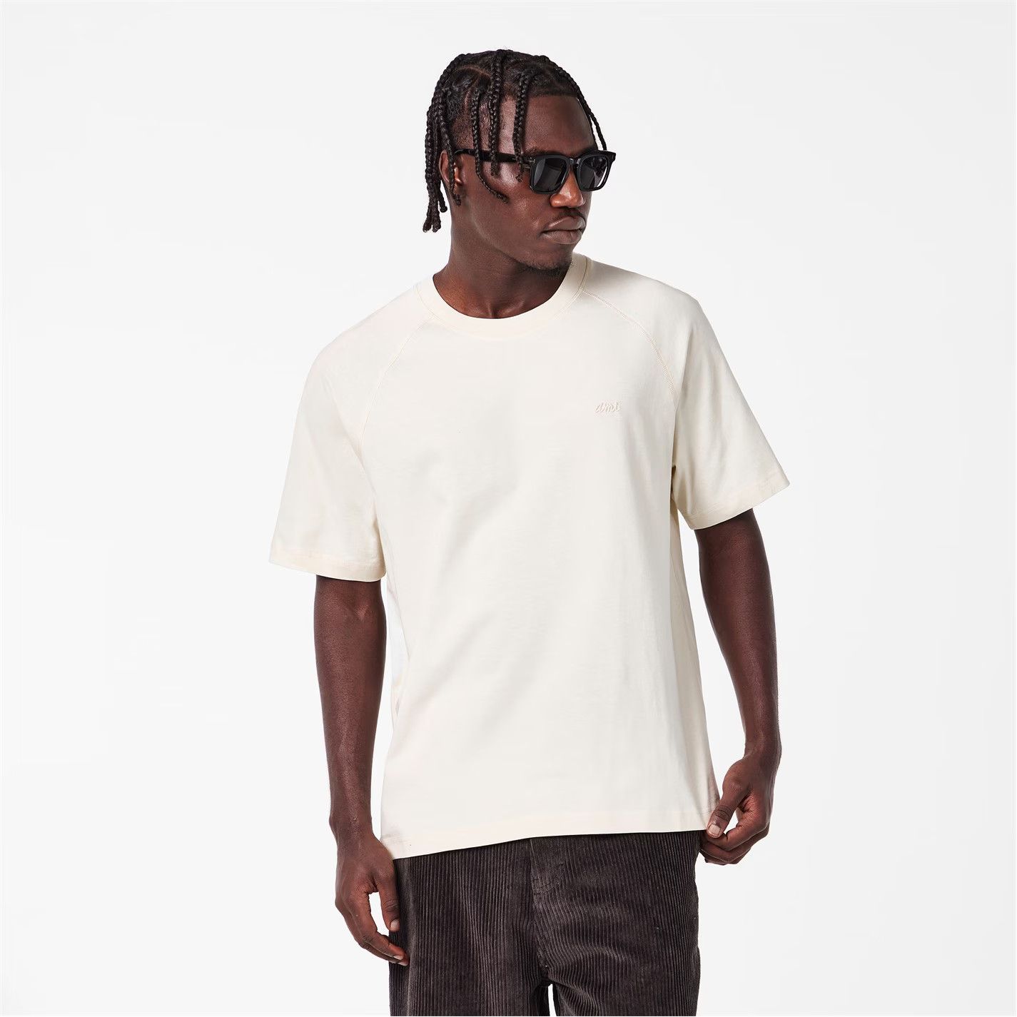 AMI o1g2r1mq0326 Script T-Shirt in Ivory Size US S / EU 44-46 / 1 - 3 Thumbnail