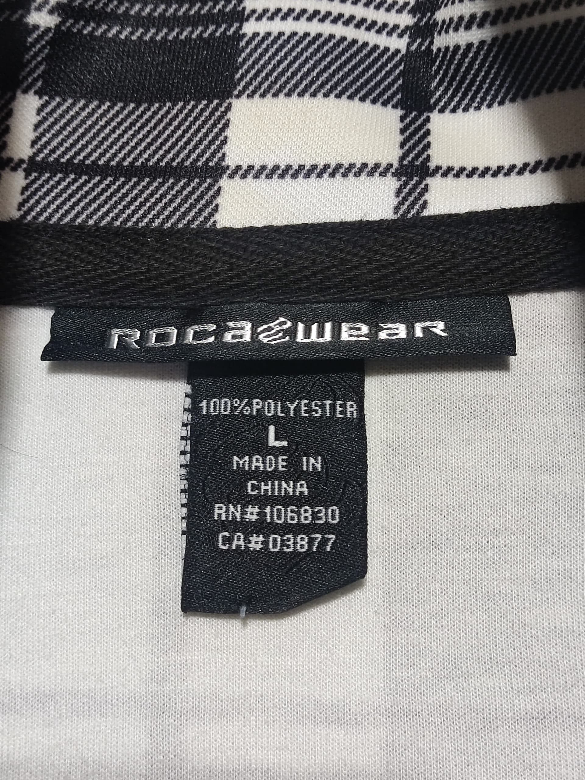 Rocawear Vintage Rocawear Monochrome Plaid Jacket Embroidered Logo Size US L / EU 52-54 / 3 - 14 Thumbnail