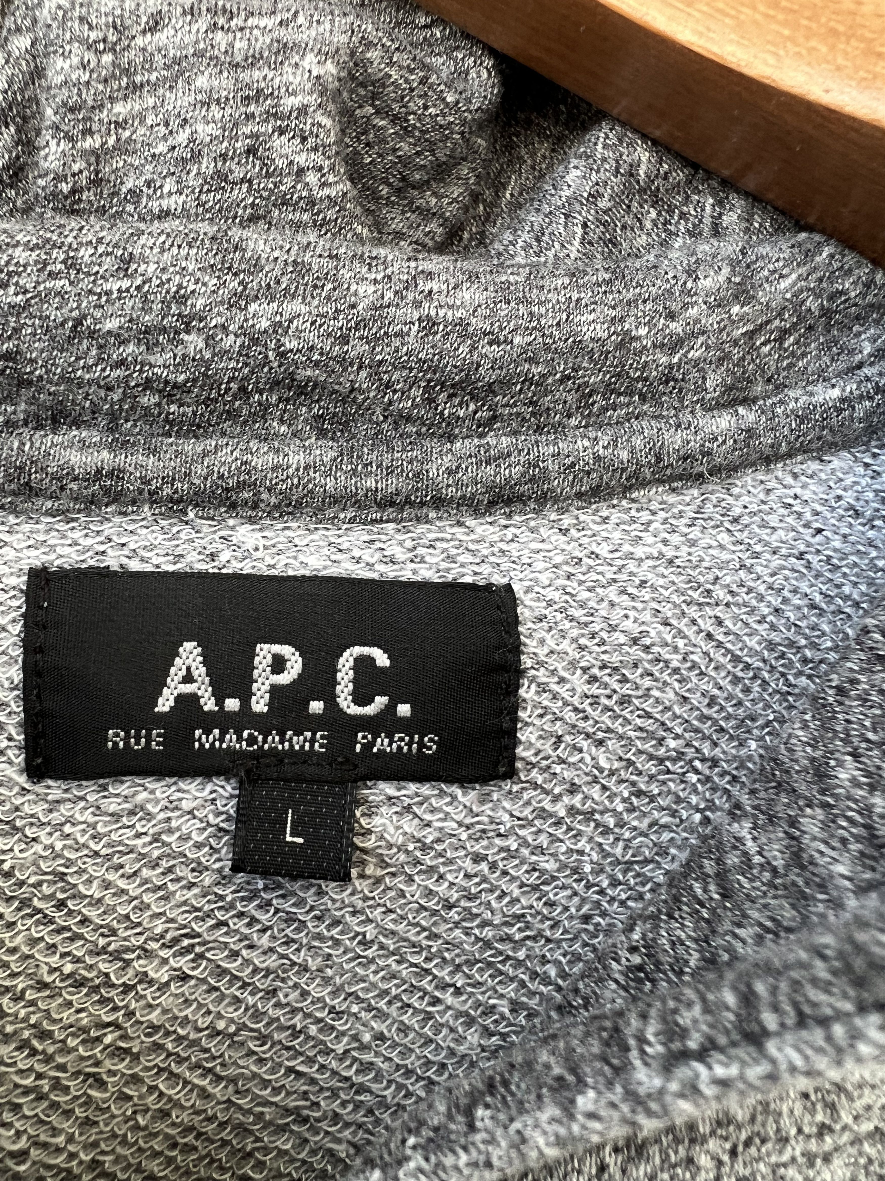 A.P.C. A.P.C. Zip Hoodie L Size US L / EU 52-54 / 3 - 2 Thumbnail