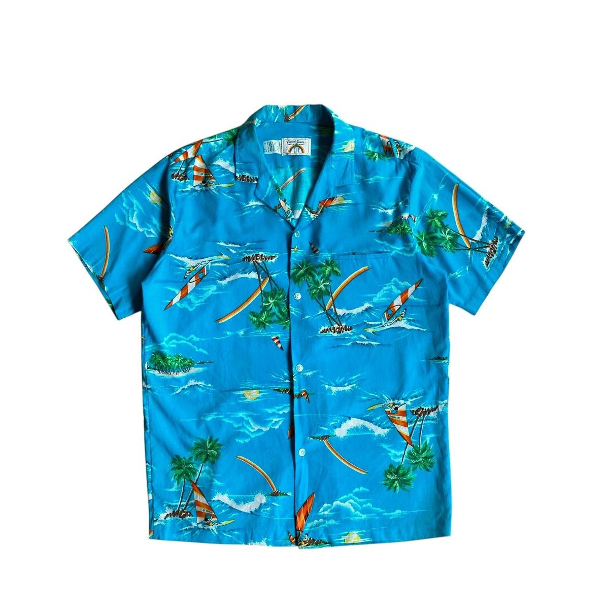 Other Tropical Essence hawaiian cotton open collar ss shirt aqua Size US M / EU 48-50 / 2 - 1 Thumbnail
