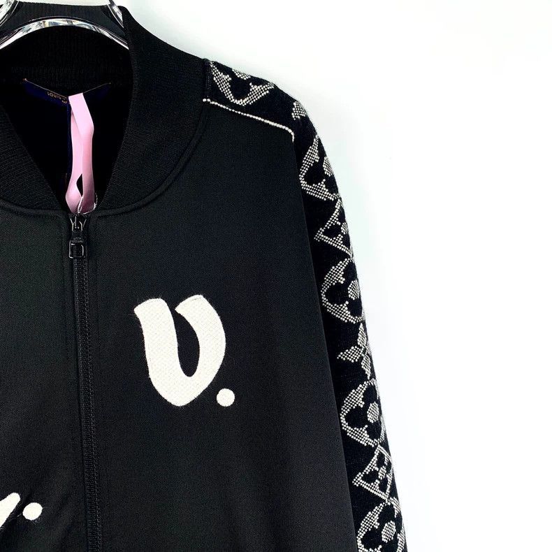 Louis Vuitton Louis Vuitton Black Logo Zipper Jacket-2506 Size US XXL / EU 58 / 5 - 3 Thumbnail
