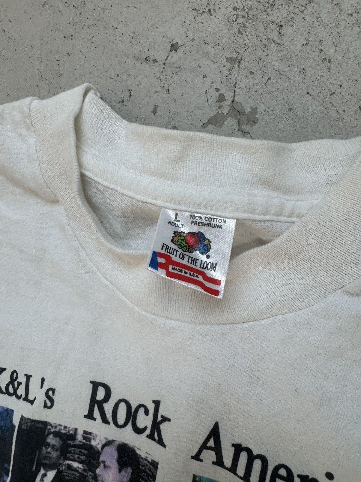 Vintage Vintage 90s Mujibur & Sirajul Late Show Letterman Tee Size US L / EU 52-54 / 3 - 5 Thumbnail
