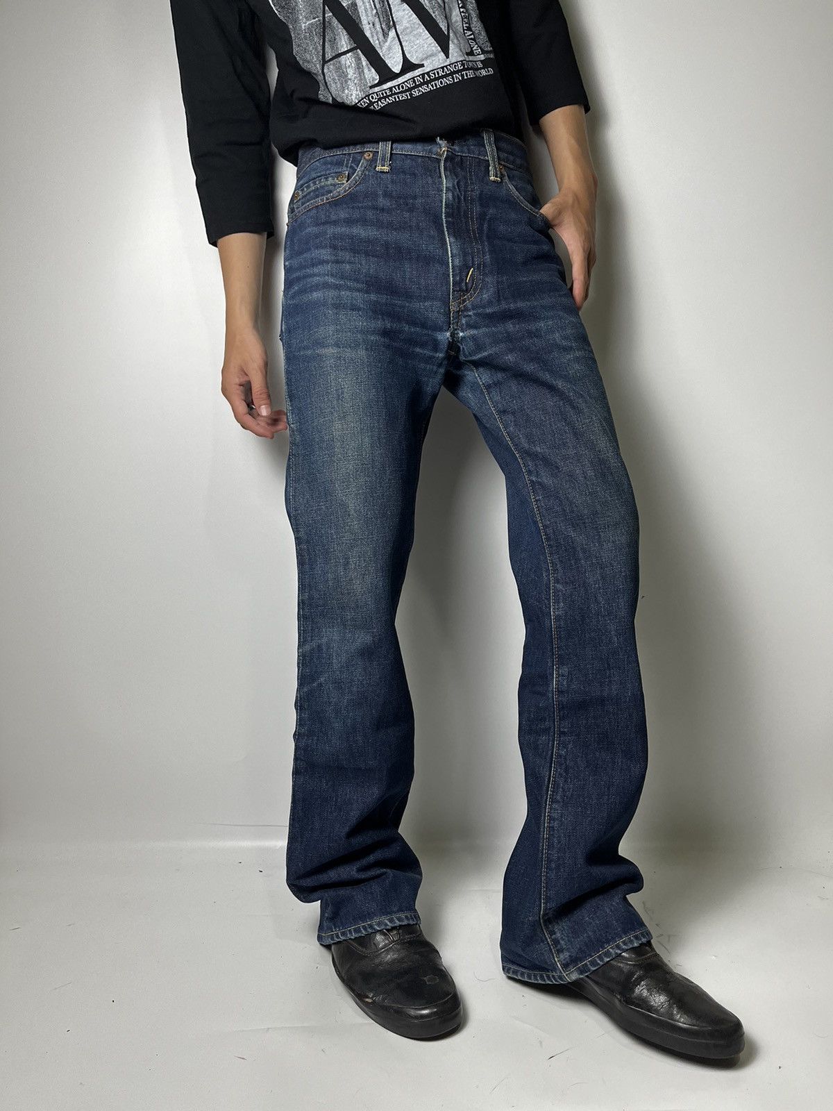Levi's size 30x30 vintage 90s levis 517 flared denim jeans pant Size US 30 / EU 46 - 15 Thumbnail