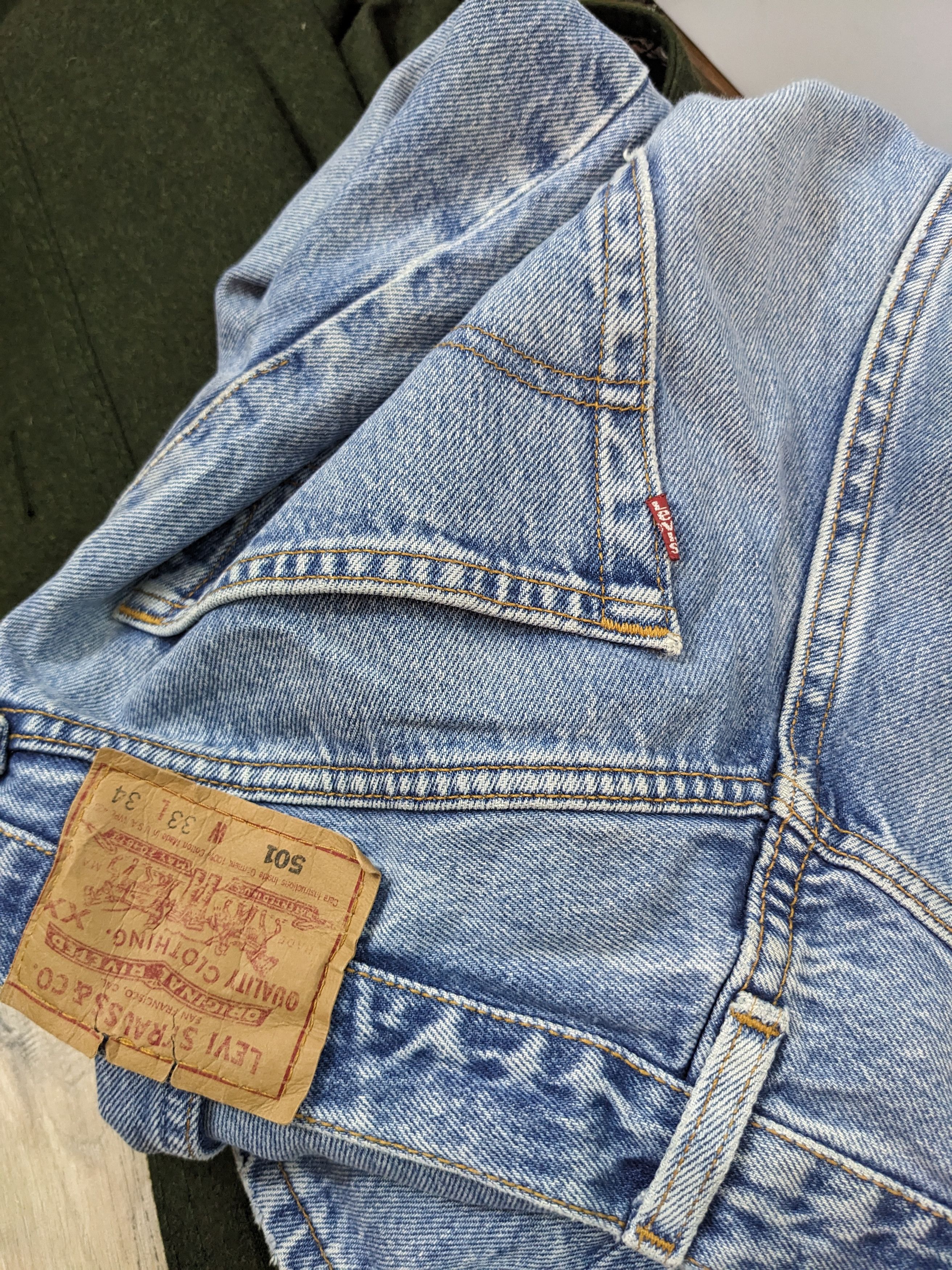 Levi's Vintage Rare Denim Pants Jeans Blue Levi's 501 33x34 Size US 33 - 9 Thumbnail