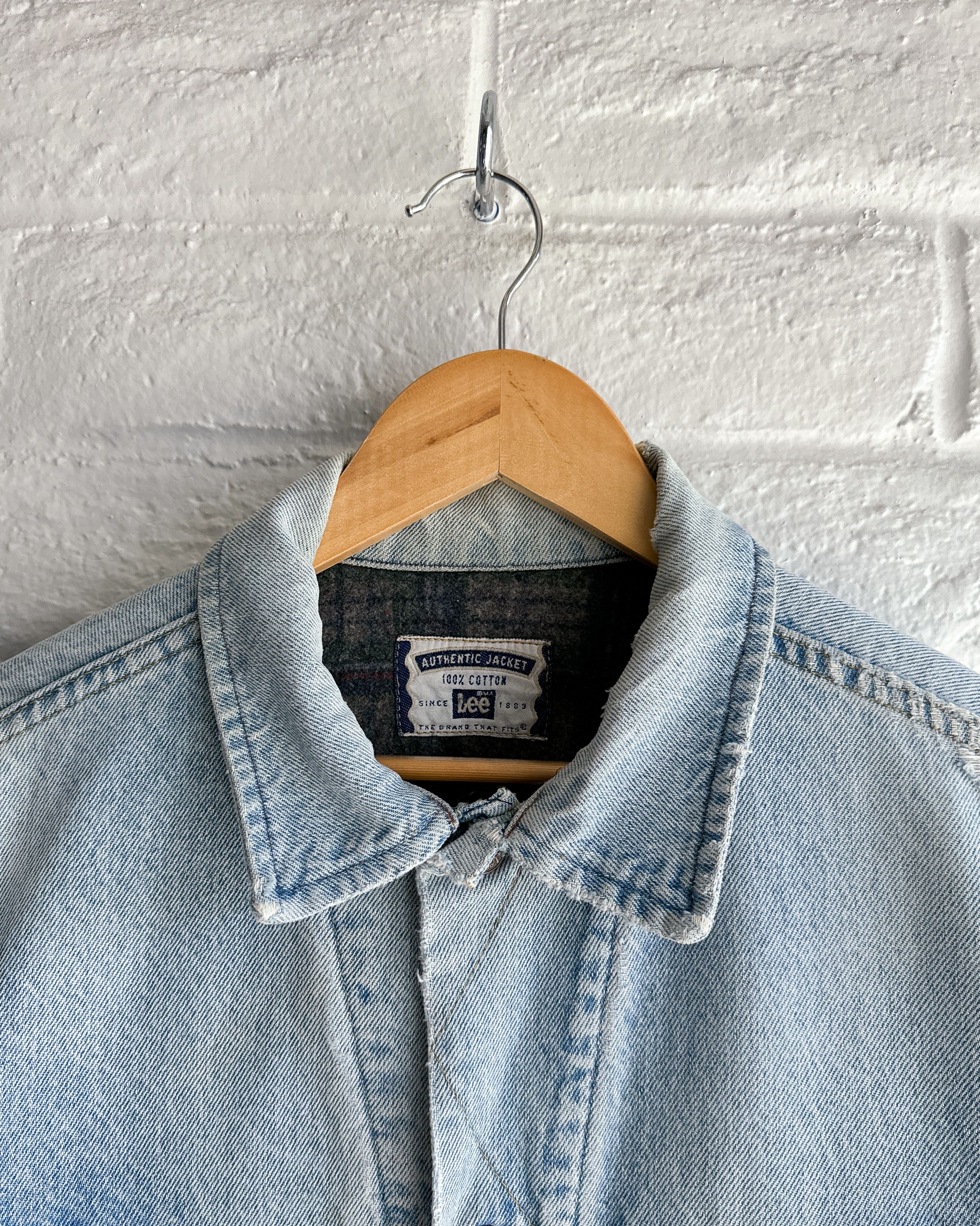 Vintage Vintage 80s Lee Denim Trucker Jacket Men's XL Blanket Lined Size US XL / EU 56 / 4 - 3 Thumbnail