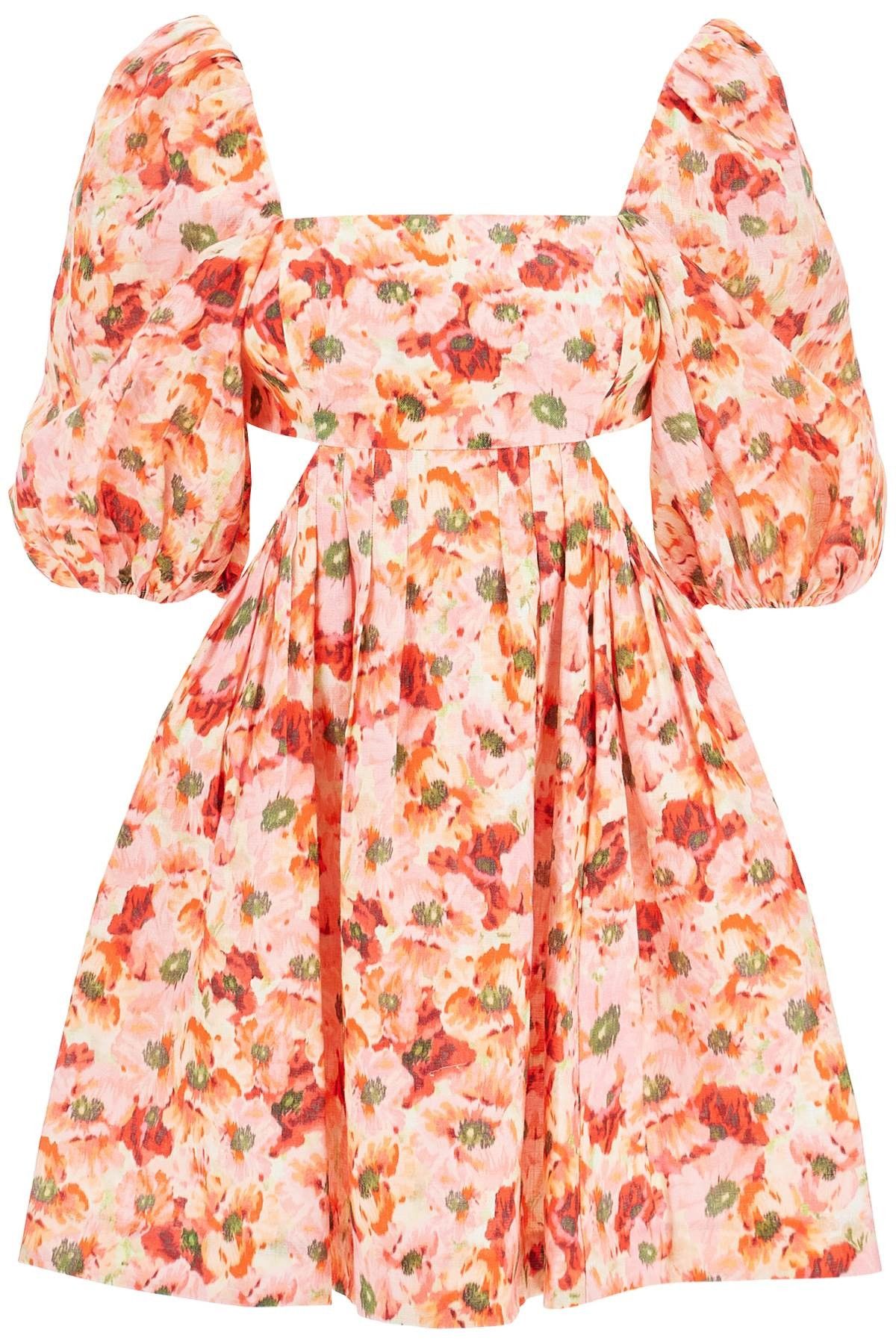 Zimmermann oc11z0525 Short Linen Lightburst Mini Dress in Multicolor Size XS / US 0-2 / IT 36-38 - 1 Thumbnail
