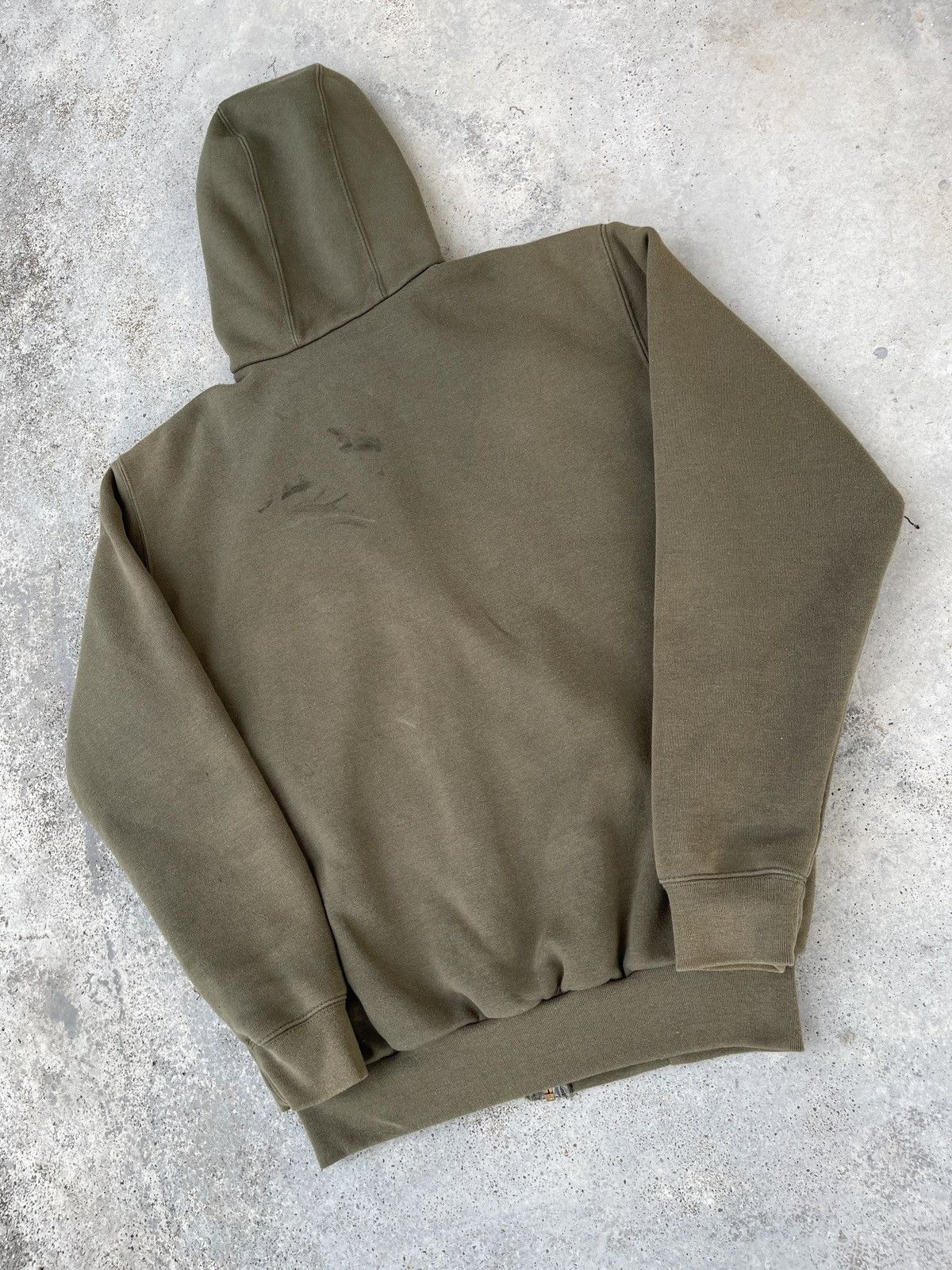 Carhartt Vintage Olive Green Carhartt Zip Up Hoodie Size US L / EU 52-54 / 3 - 4 Thumbnail